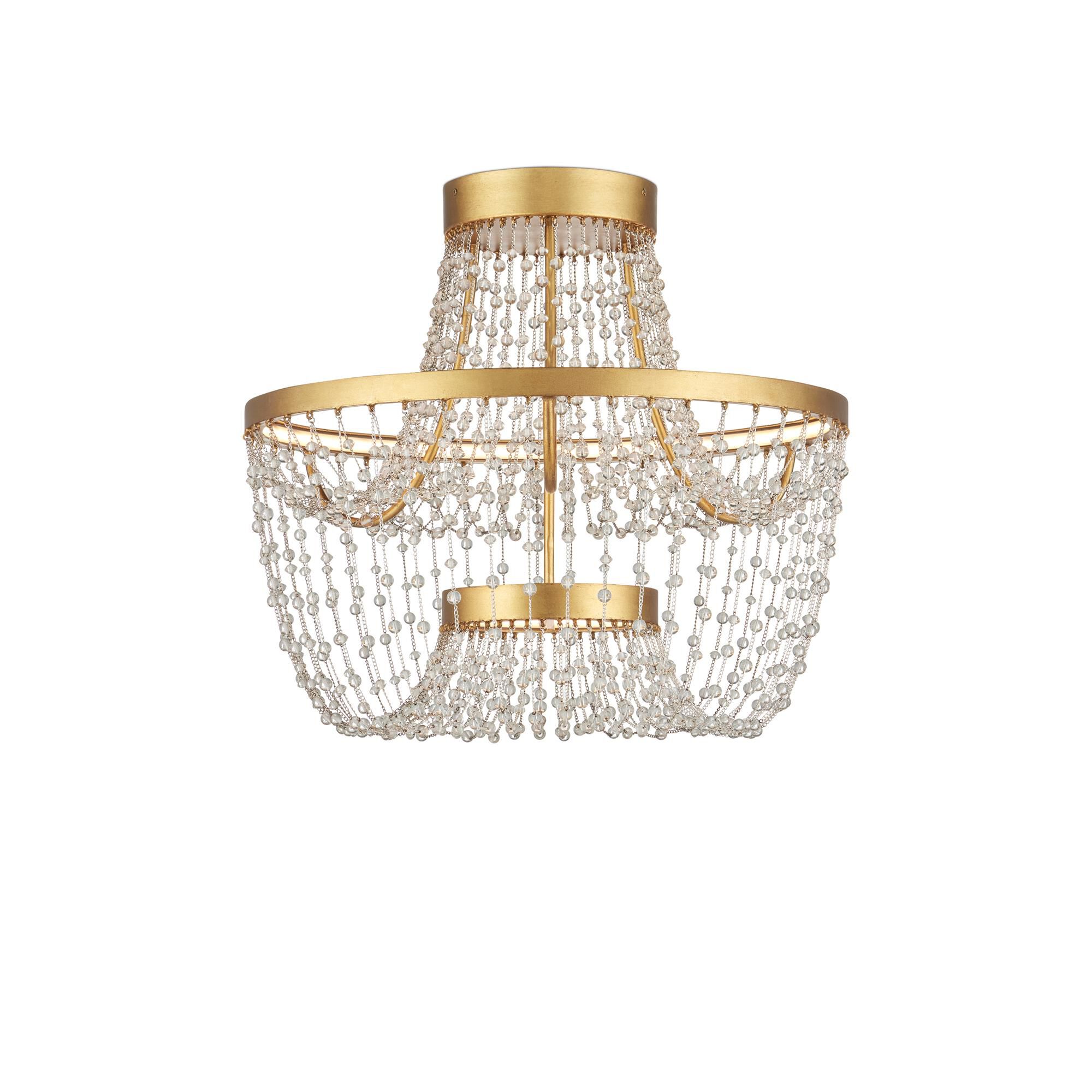 Shown in Clear, Contemporary Gold Leaf and Contemporary Gold finish