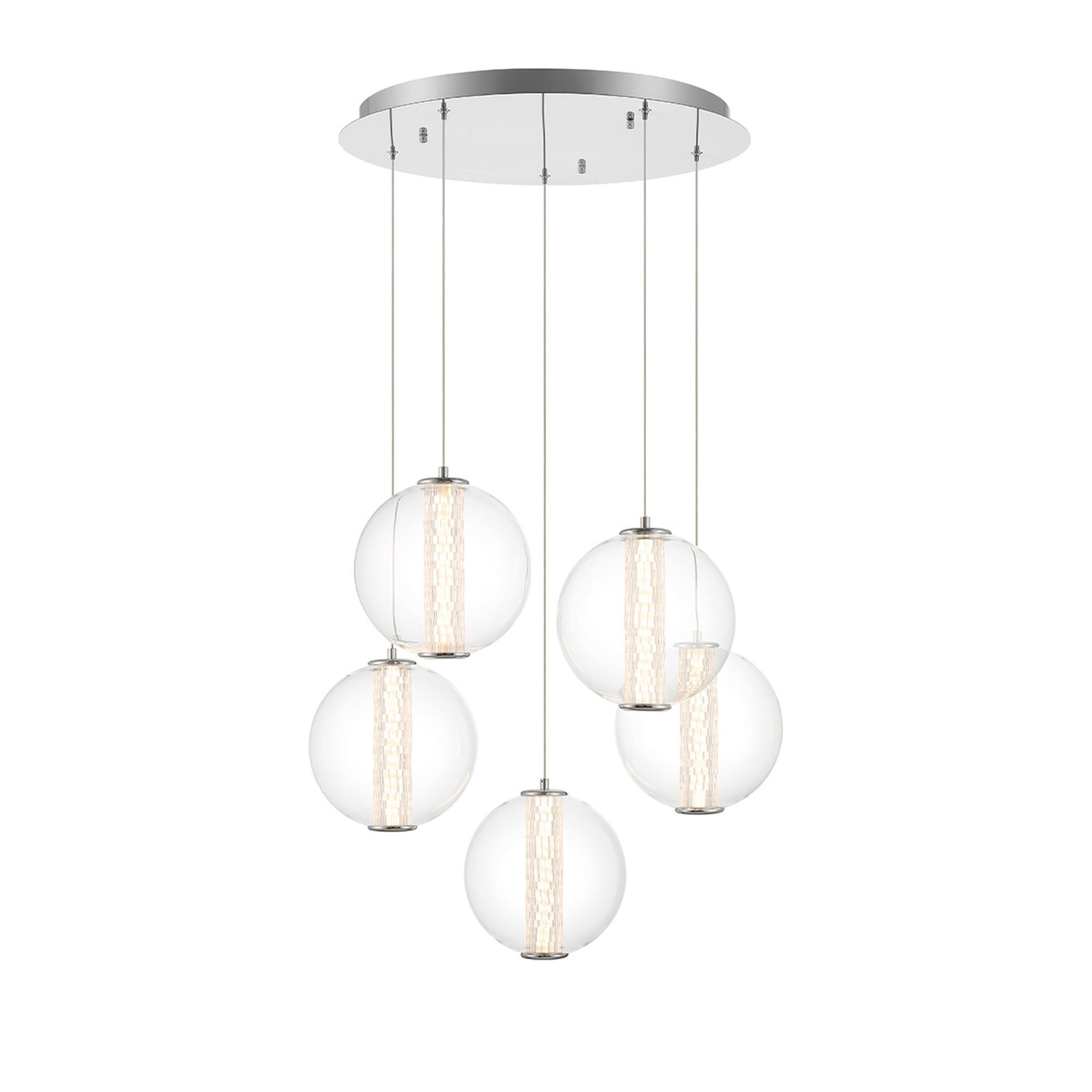 Atomo 26 Inch 5 Light Multi Light Pendant,
