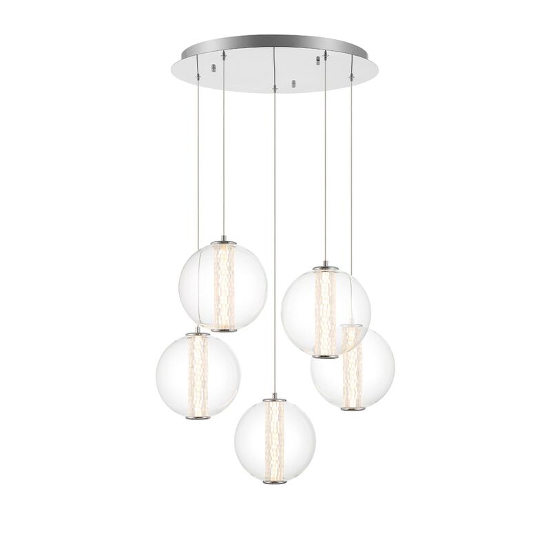 Atomo 26 Inch 5 Light Multi Light Pendant by Eurofase Lighting