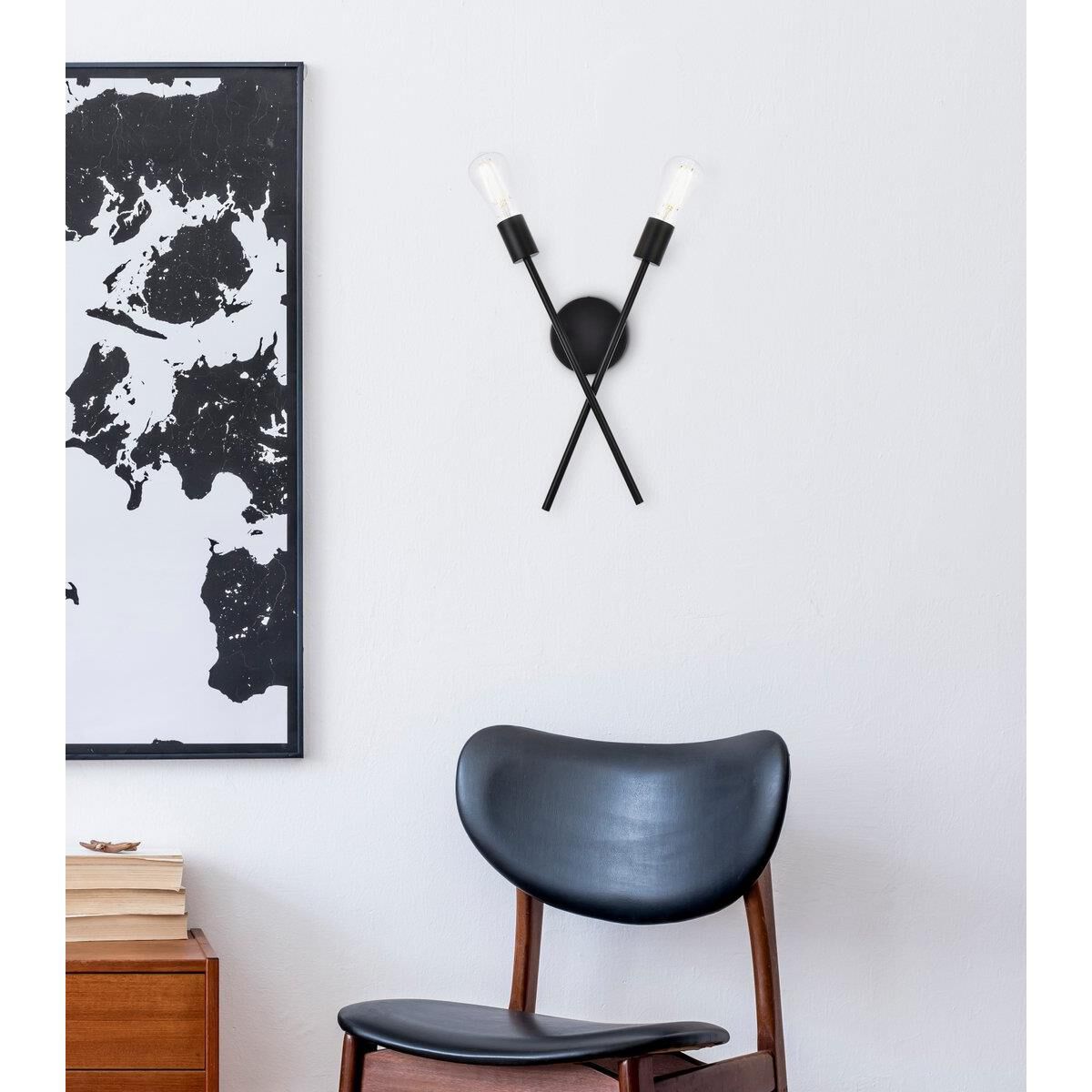 Shown in Black finish