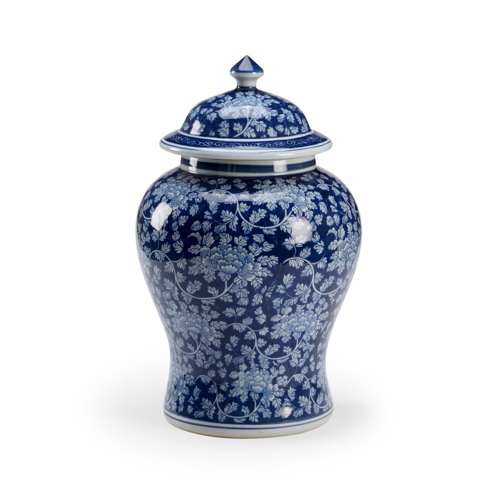 Shown in Blue - White Glaze finish