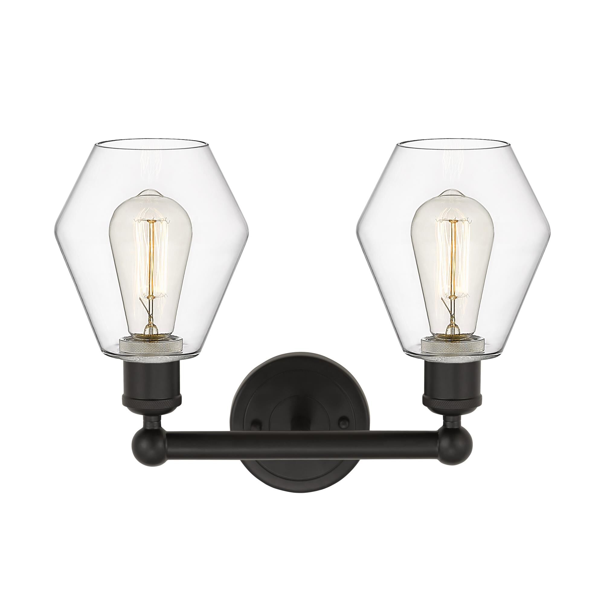 Shown in Oil Rubbed Bronze  finish and Clear glass