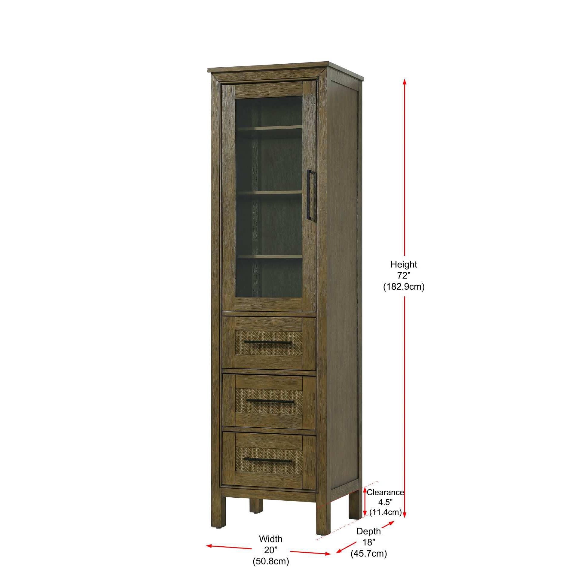 Alina 72 Inch Storage Cabinet by Elegant Decor