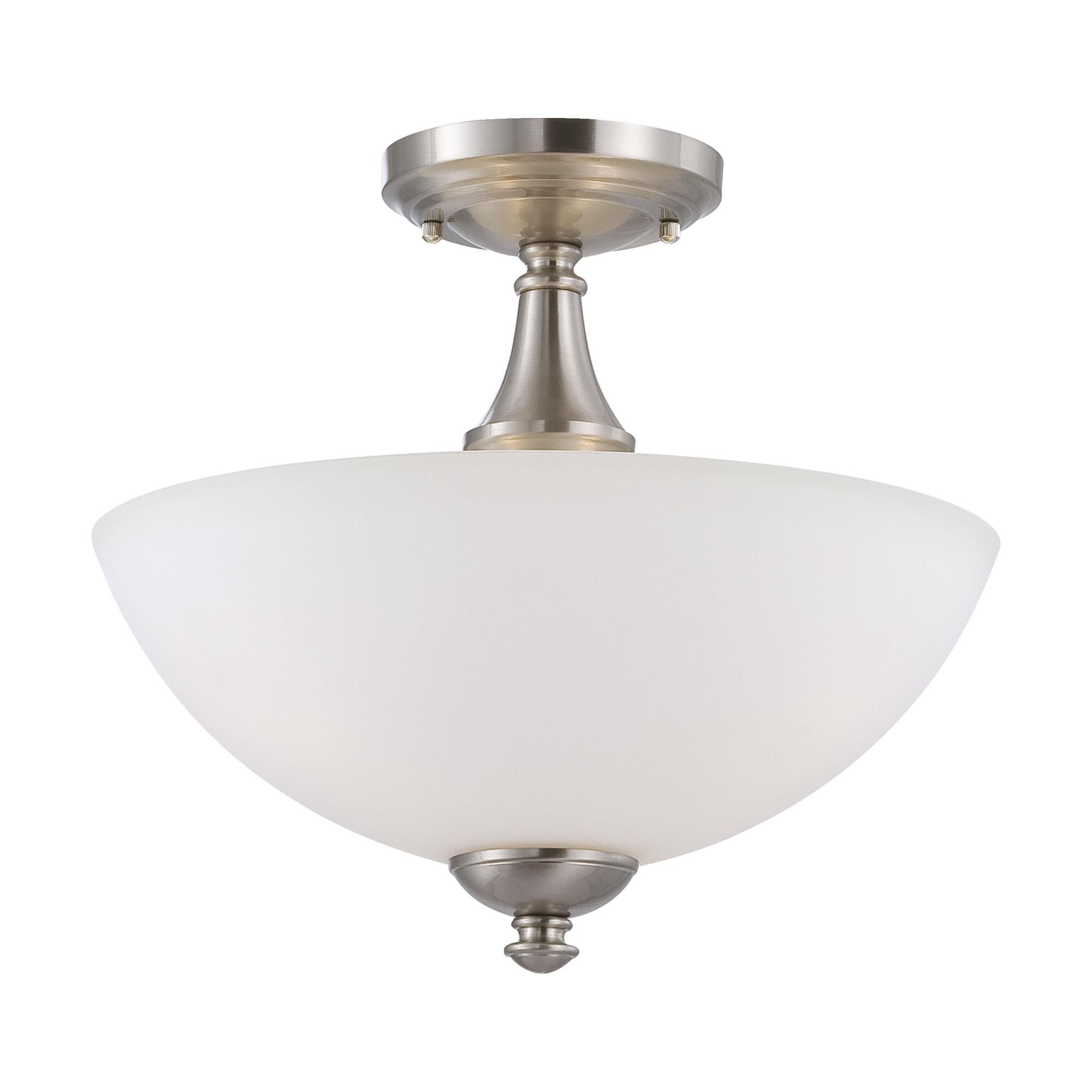 Patton 13 Inch 3 Light Semi Flush Mount by Nuvo Lighting