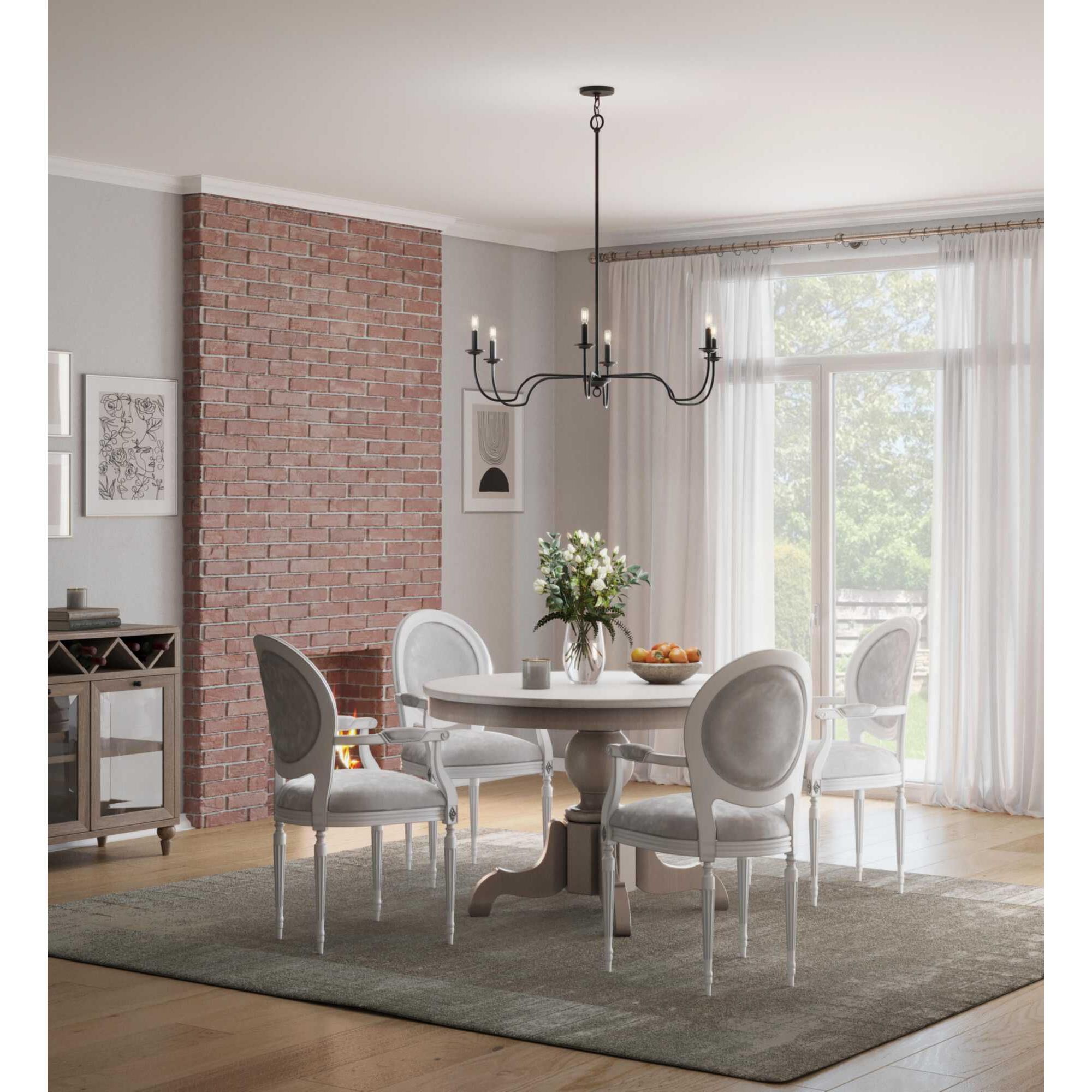 Canebrake 40 Inch 6 Light Chandelier by Progress Lighting