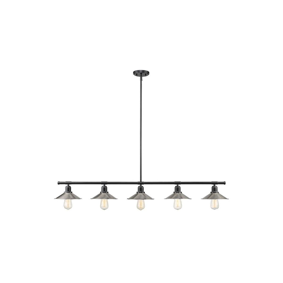 Shown in Matte Black finish and Steel shade