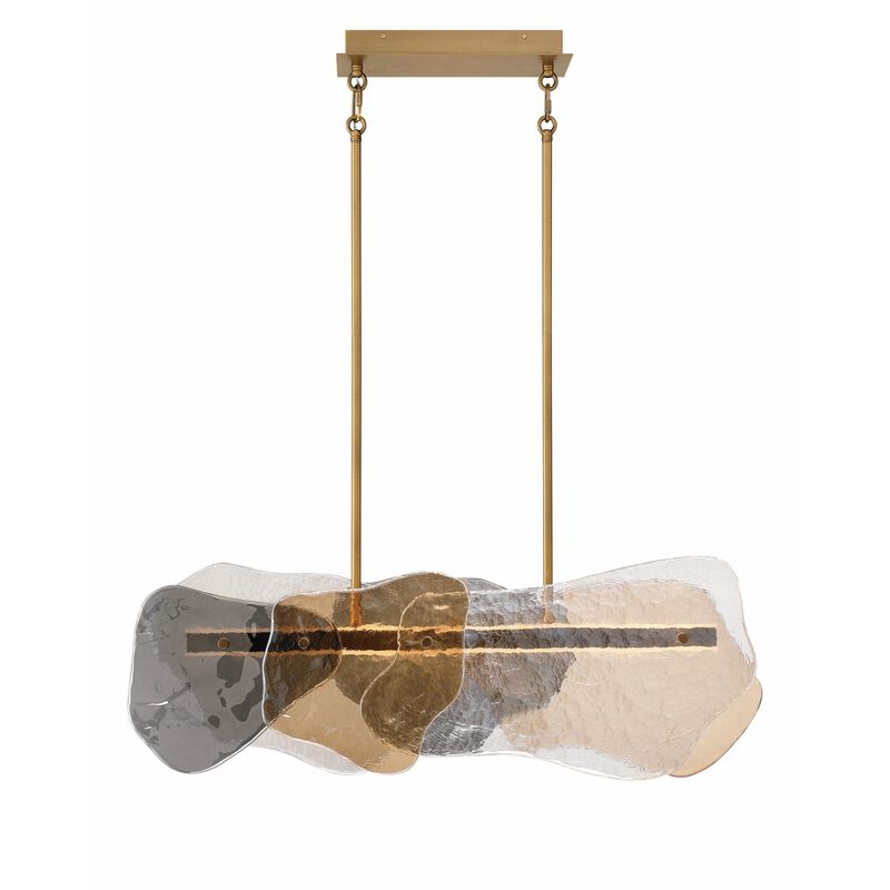 Grotto Small Linear Chandelier by Eurofase Lighting