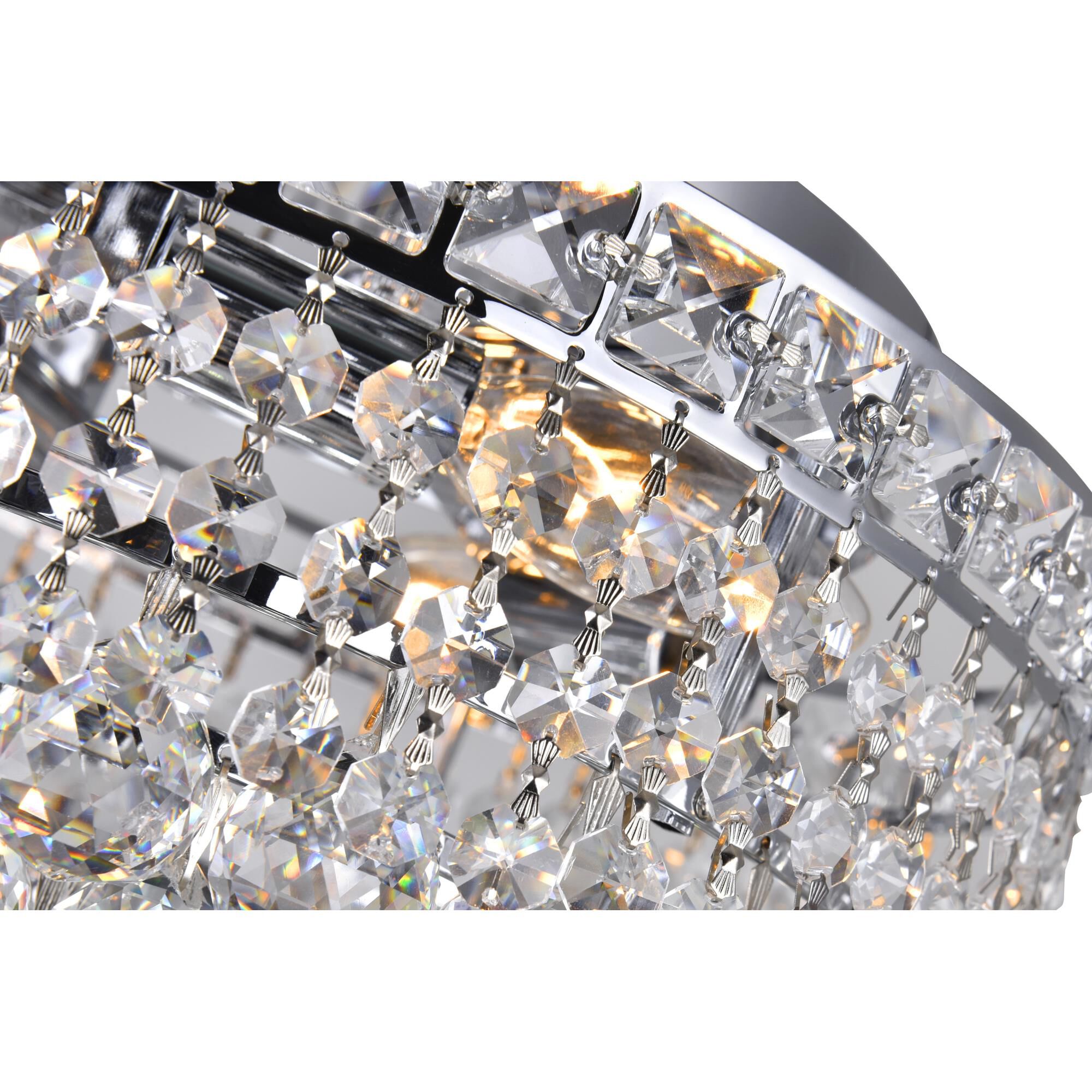 Shown in Chrome finish and K9 Clear crystal