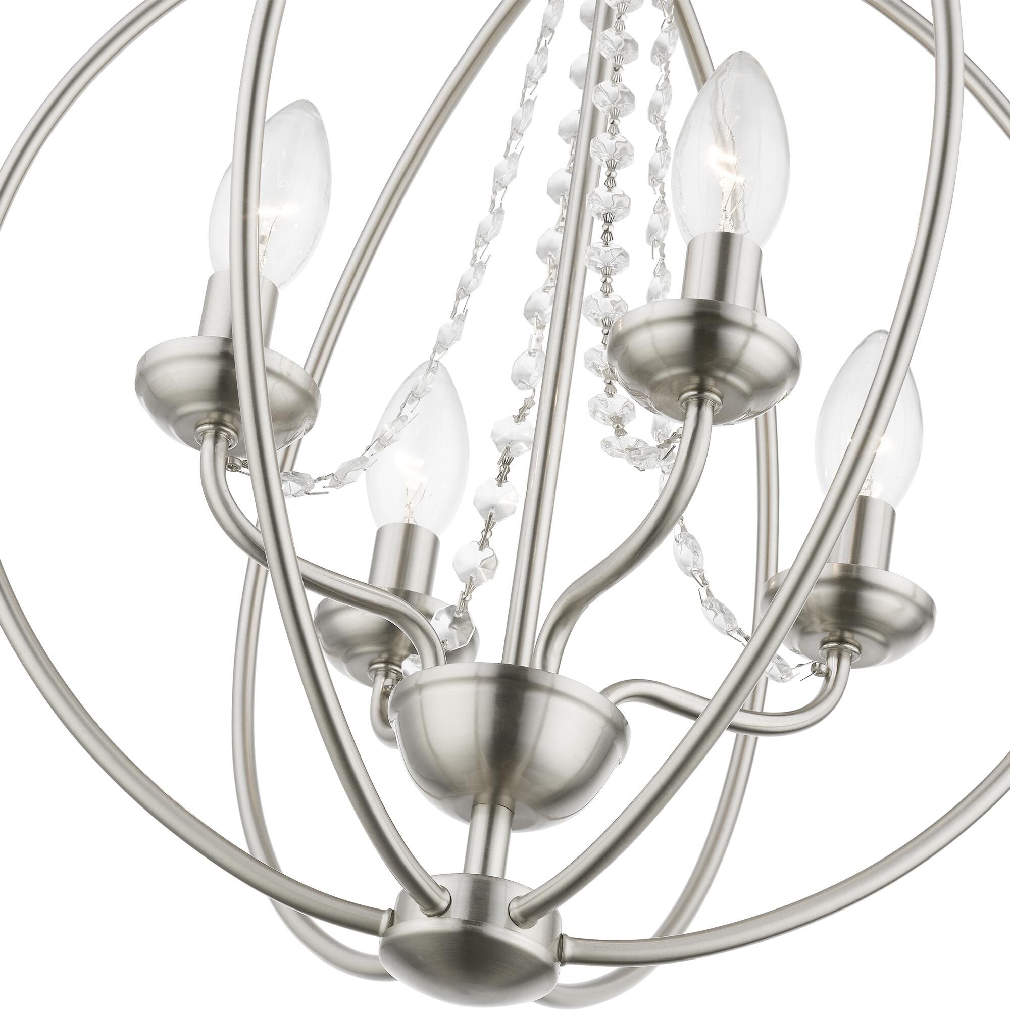 Arabella 15 Inch 4 Light Mini Chandelier by Livex Lighting