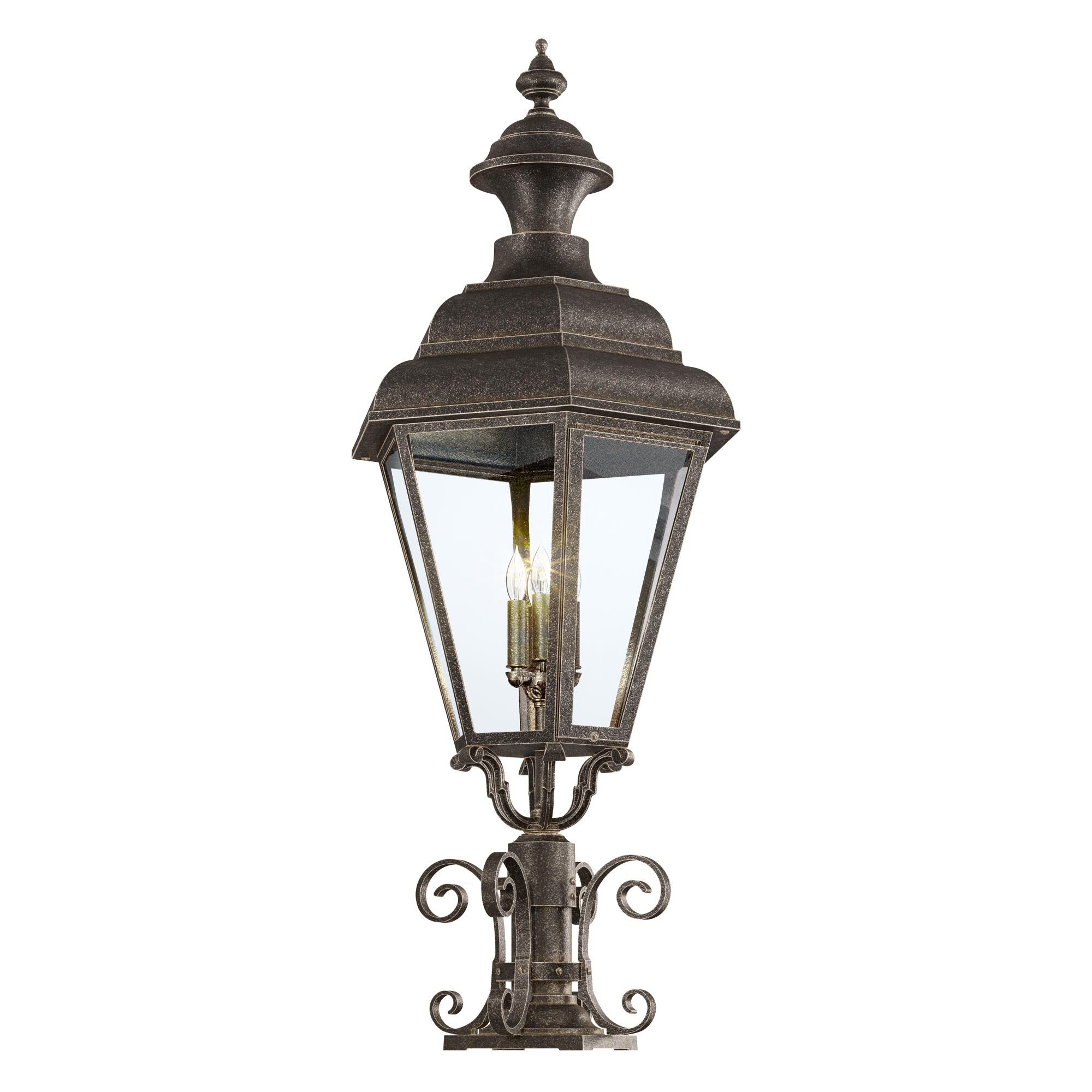 Shown in Weather Bronze finish and Ca glass