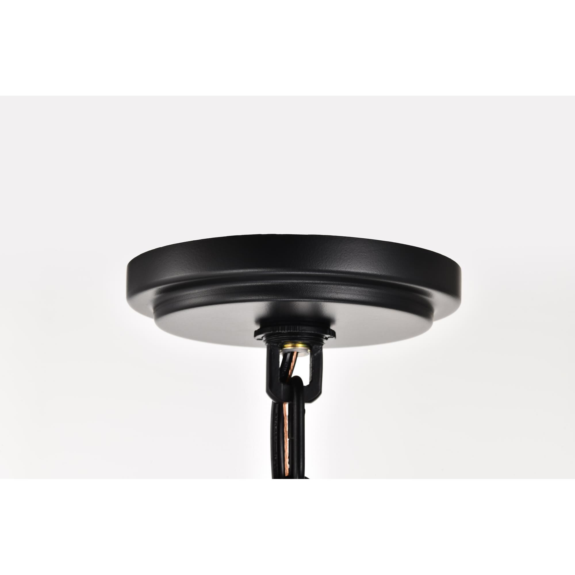 Shown in Matte Black finish and White Opal glass