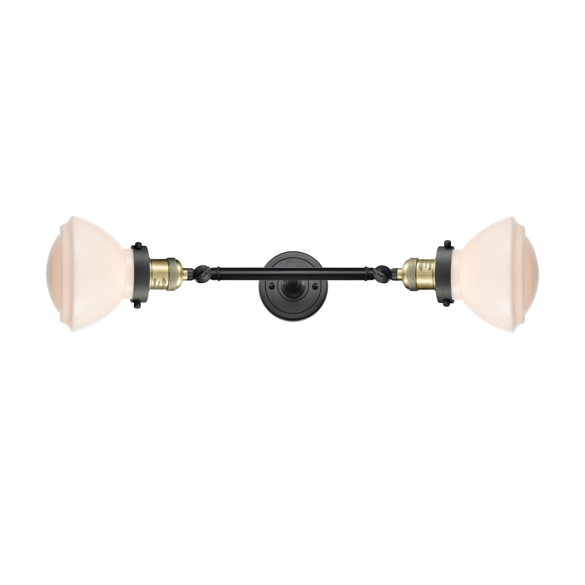 Shown in Black Antique Brass finish and Bell glass and Glass shade
