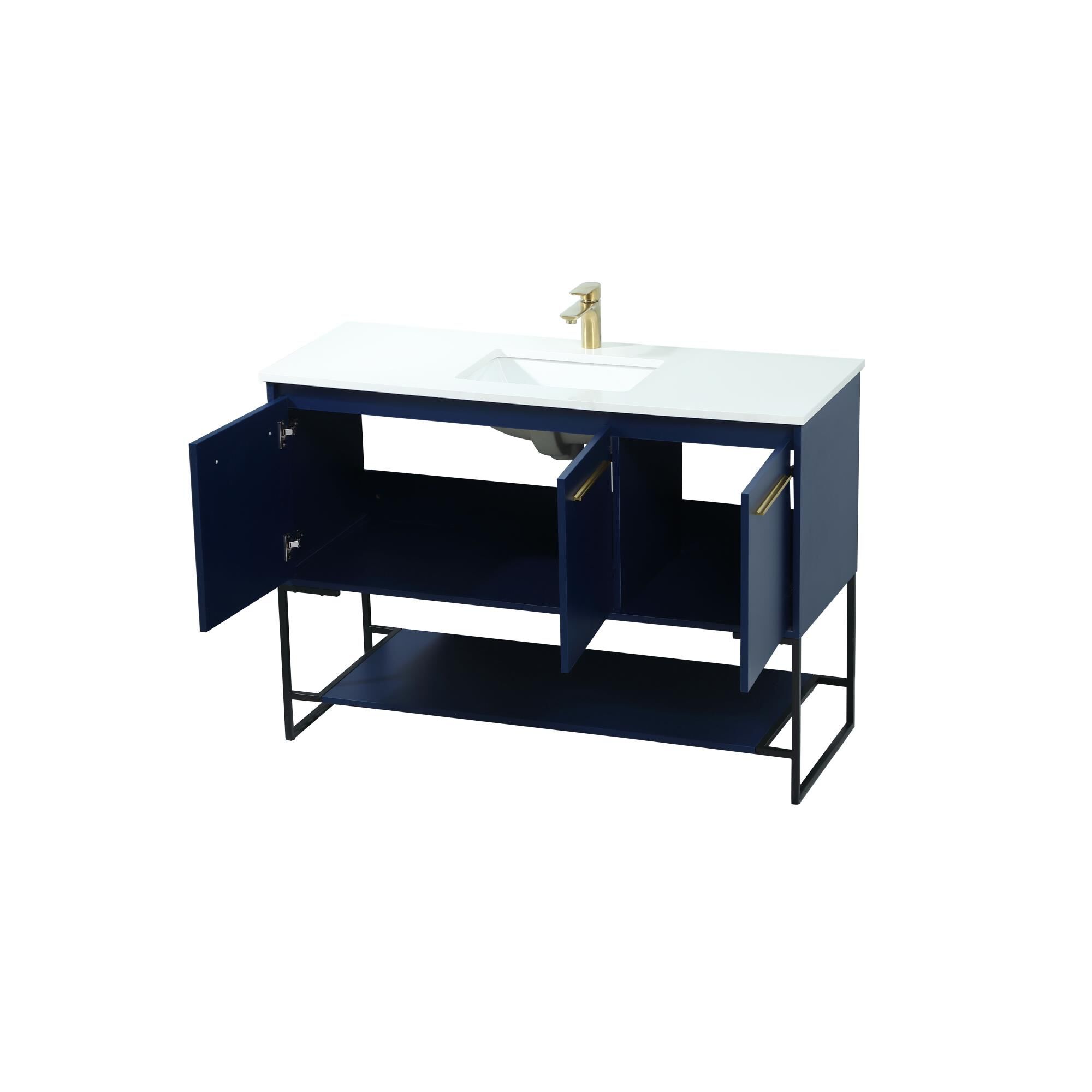 Shown in Blue finish