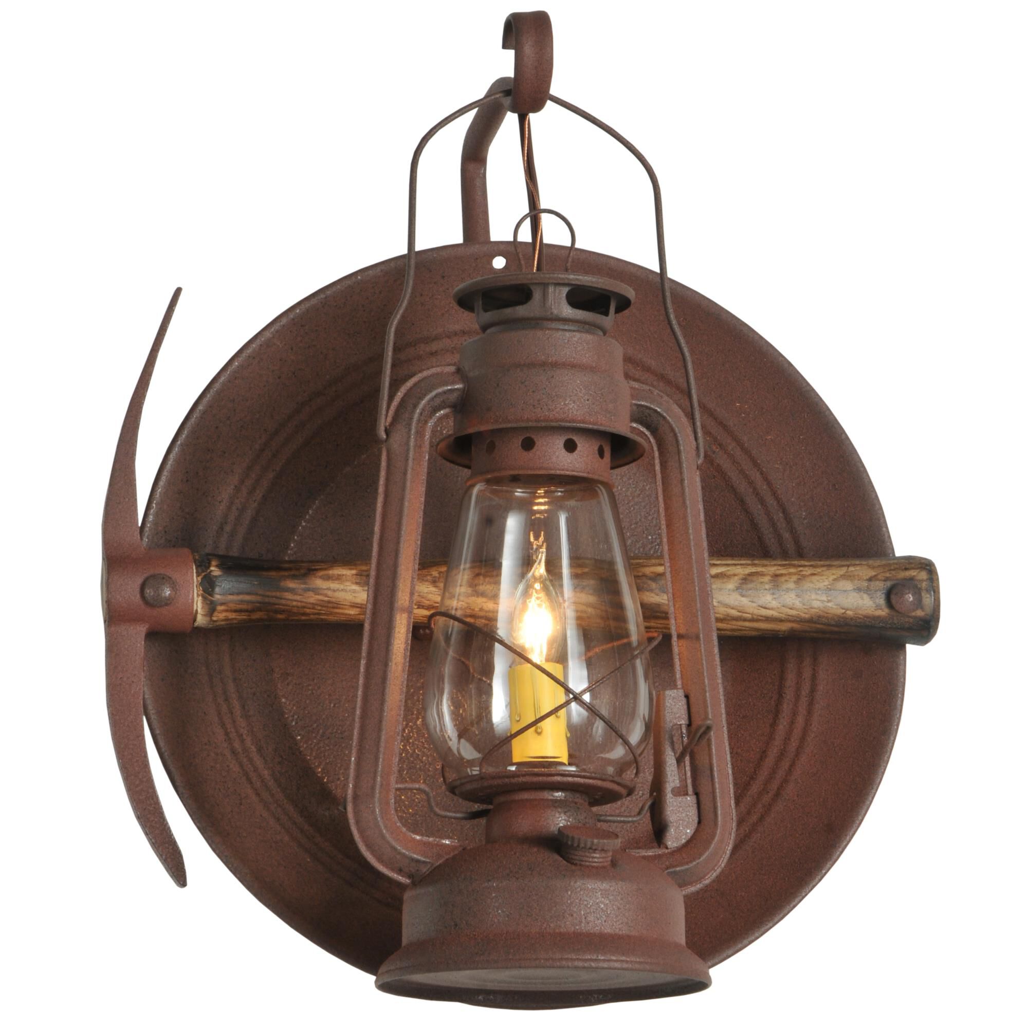 Miners Lantern 17 Inch Wall Sconce by Meyda Lighting