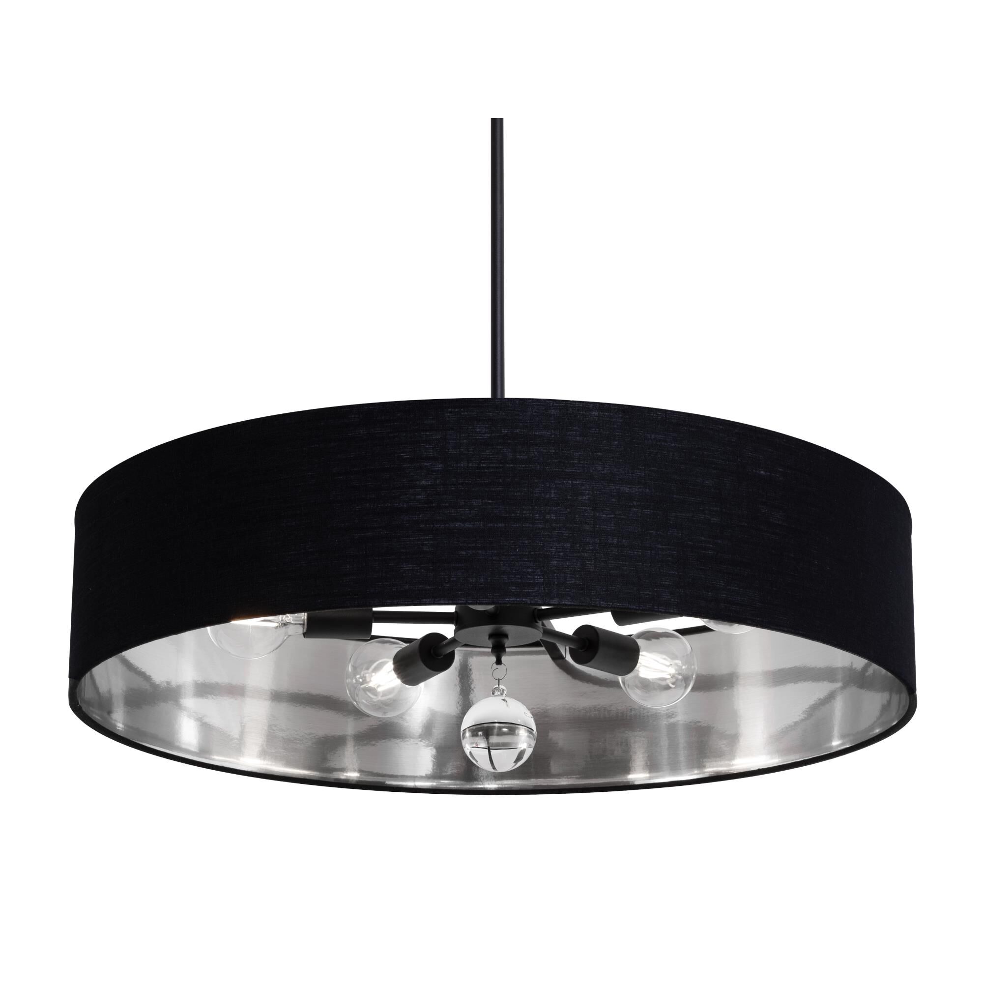 Shown in Black finish and Black/Silver shade