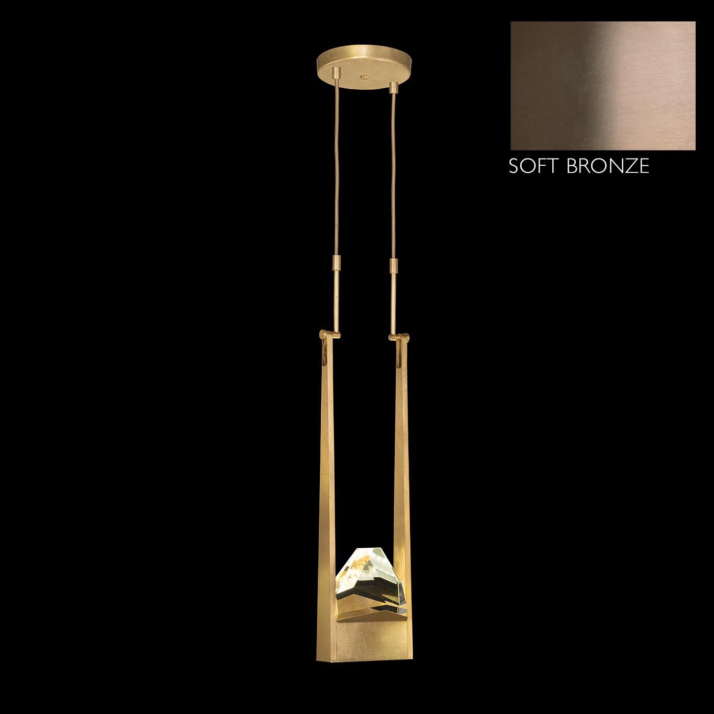 Shown in Bronze finish and True crystal and False glass and 0 shade