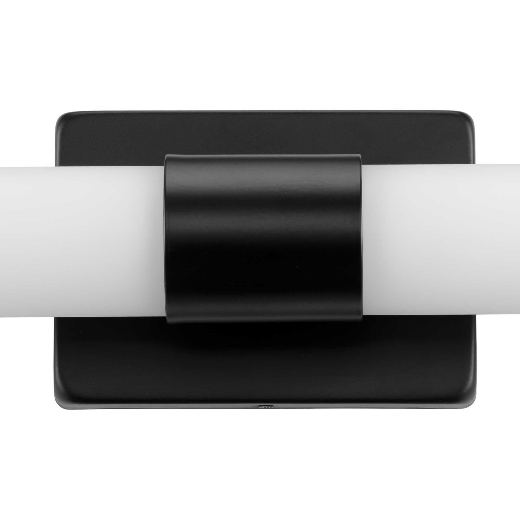 Shown in Matte Black finish and Etched White glass