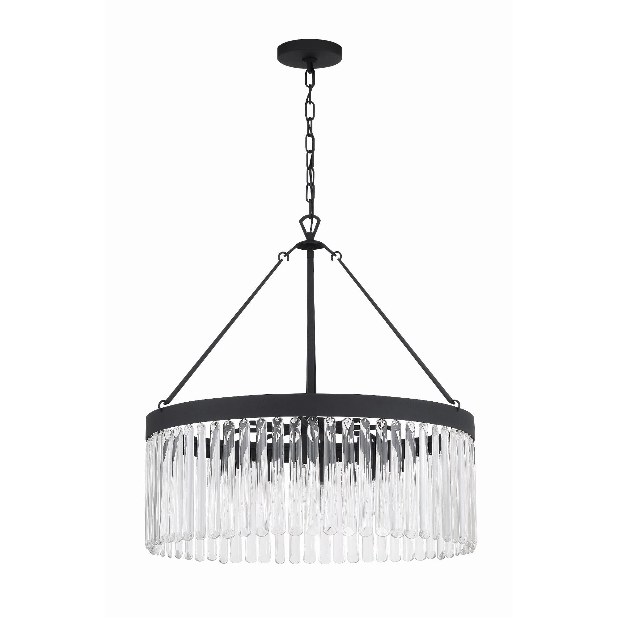 Emory 24 Inch 8 Light Chandelier by Crystorama