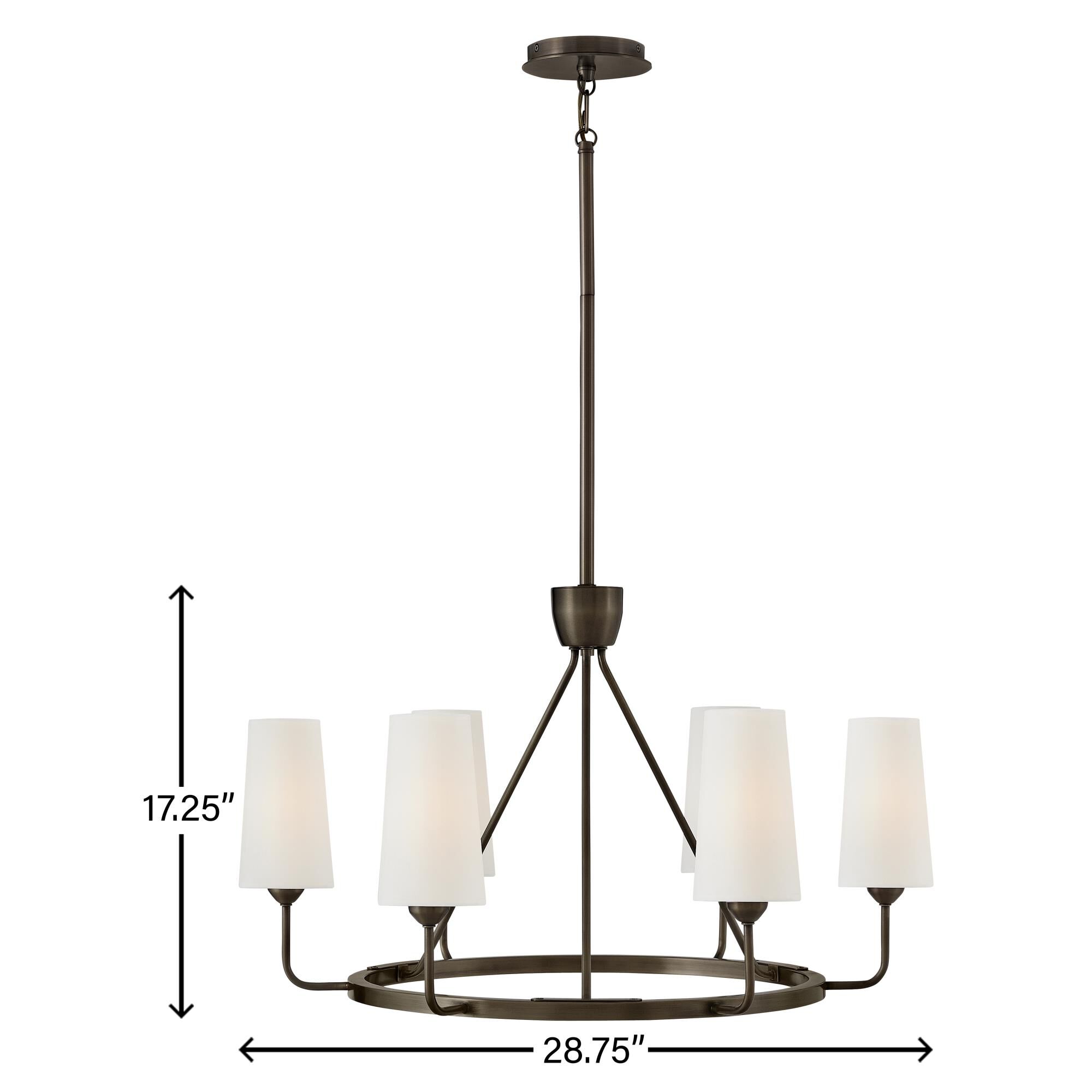 Shown in Black Oxide finish and Natural Paper shade