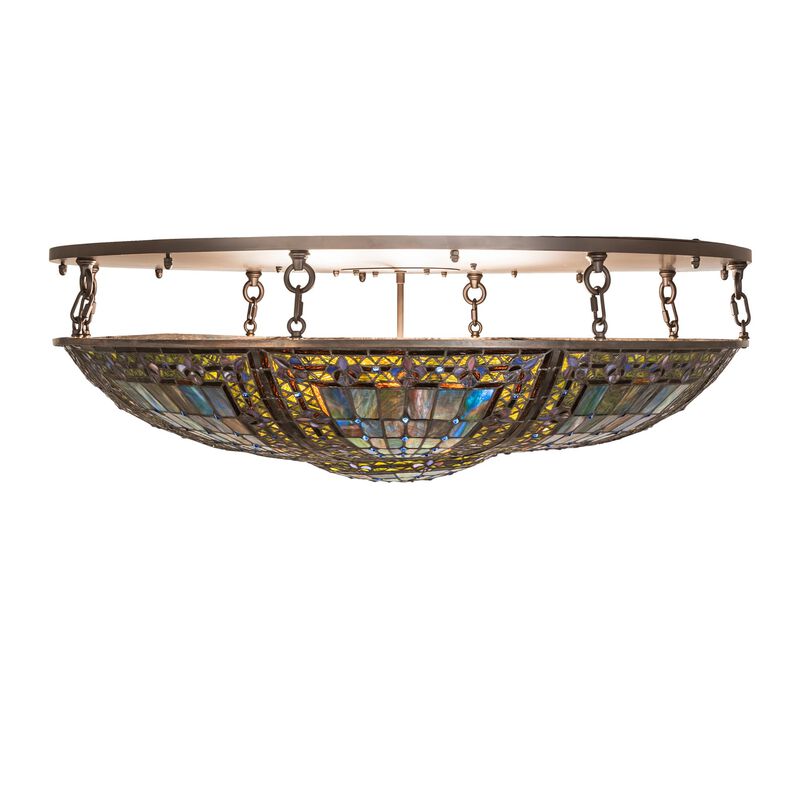 Fleur-De-Lis 40 Inch 8 Light Flush Mount by Meyda Lighting