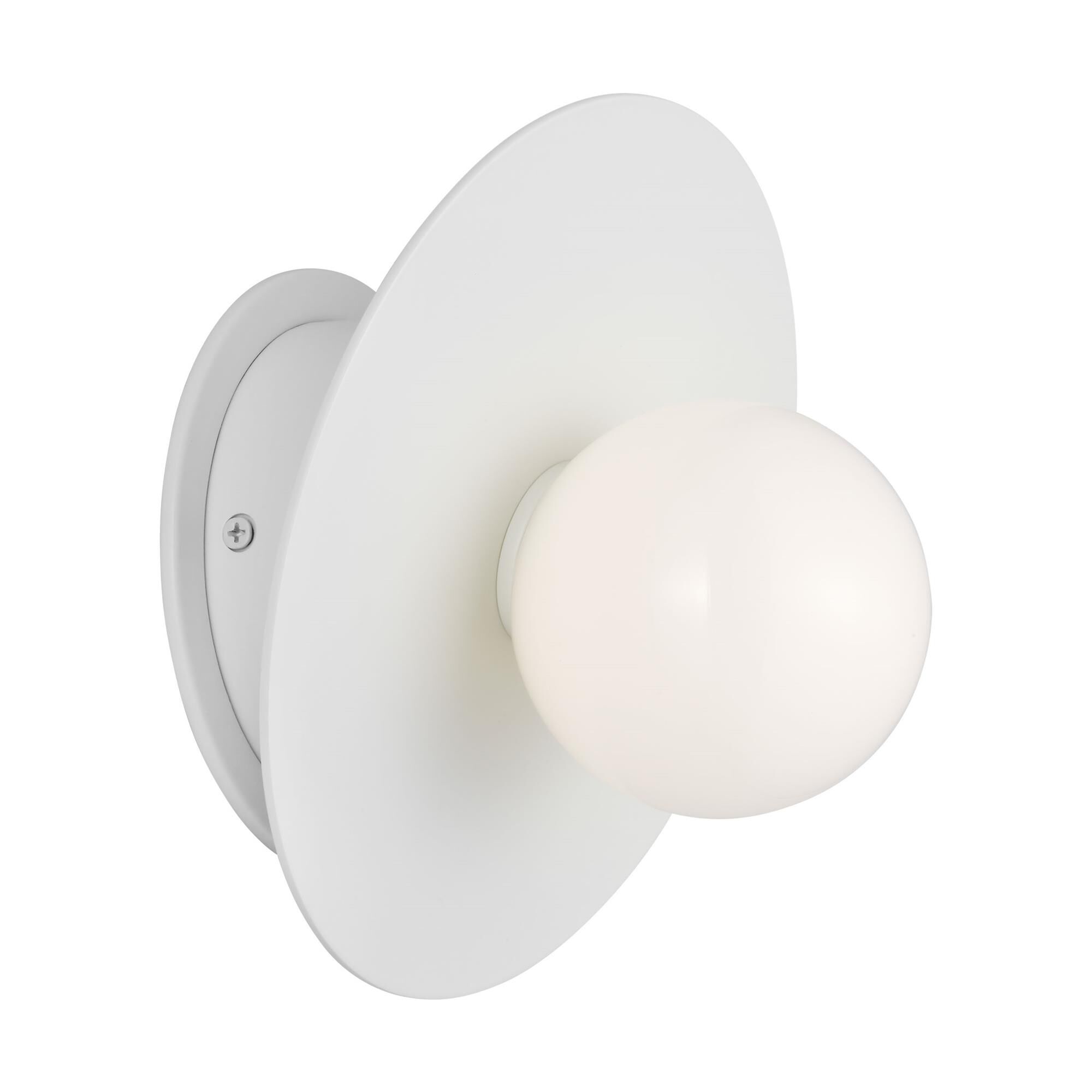 Shown in Matte White finish and Milk glass