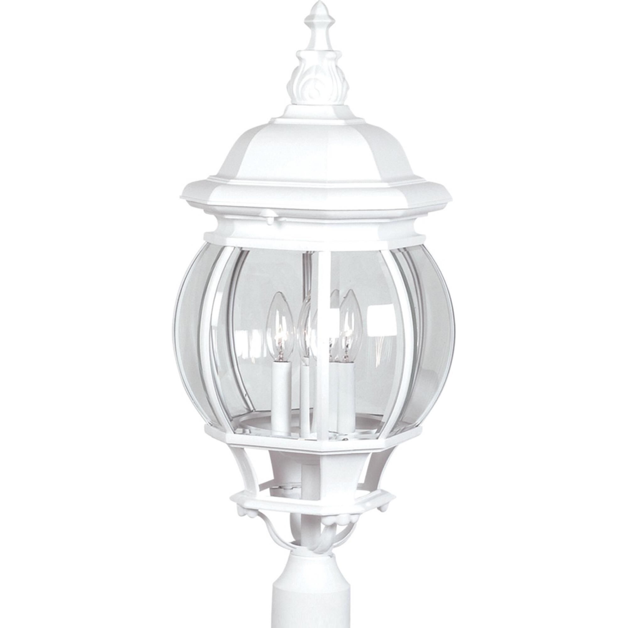 Shown in White finish and Clear glass and Crystal accent