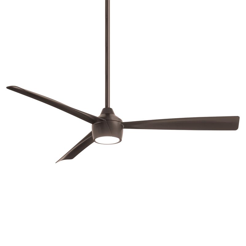 Skinnie 56 Inch Ceiling Fan with Light Kit by Minka Aire