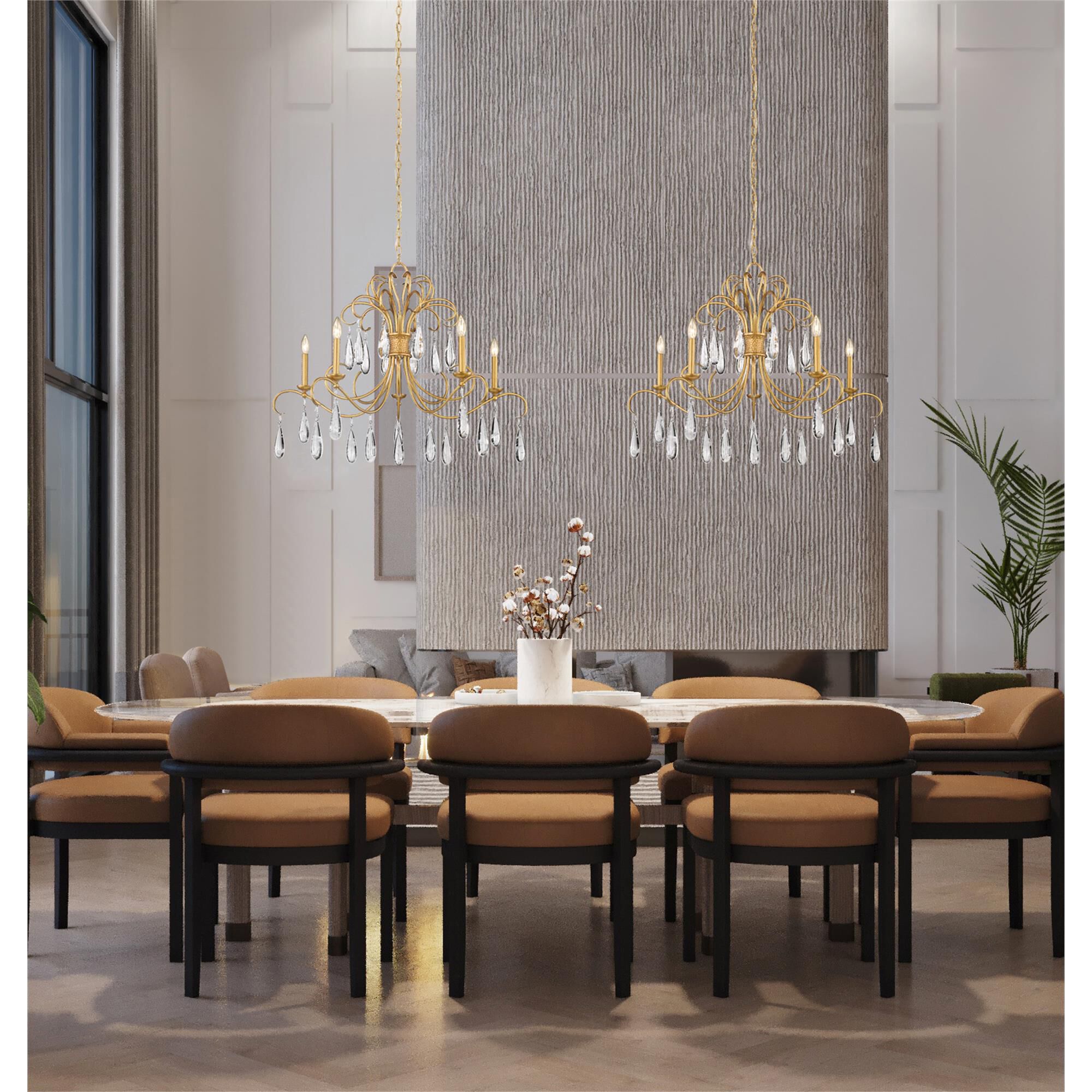 Amara 38 Inch 5 Light Chandelier by Z-Lite