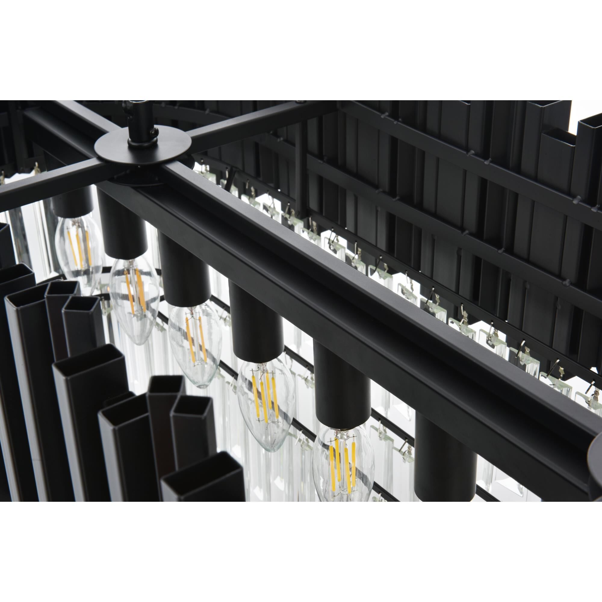 Shown in Black  finish and Clear glass