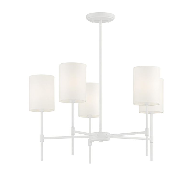 25 Inch 5 Light LED Chandelier by Meridian Lighting