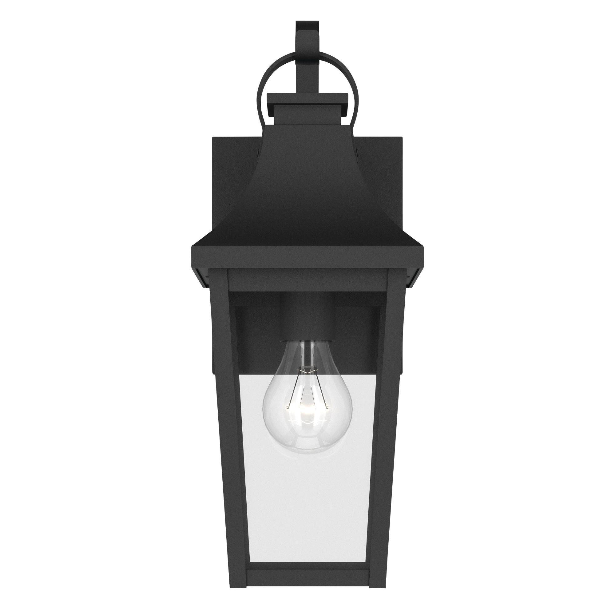 Shown in Textured Black finish and Clear glass