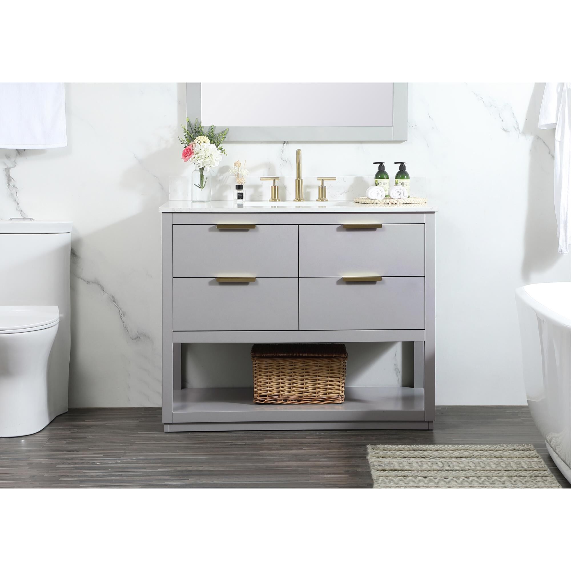 Larkin 42 Inch Bath Vanity by Elegant Decor