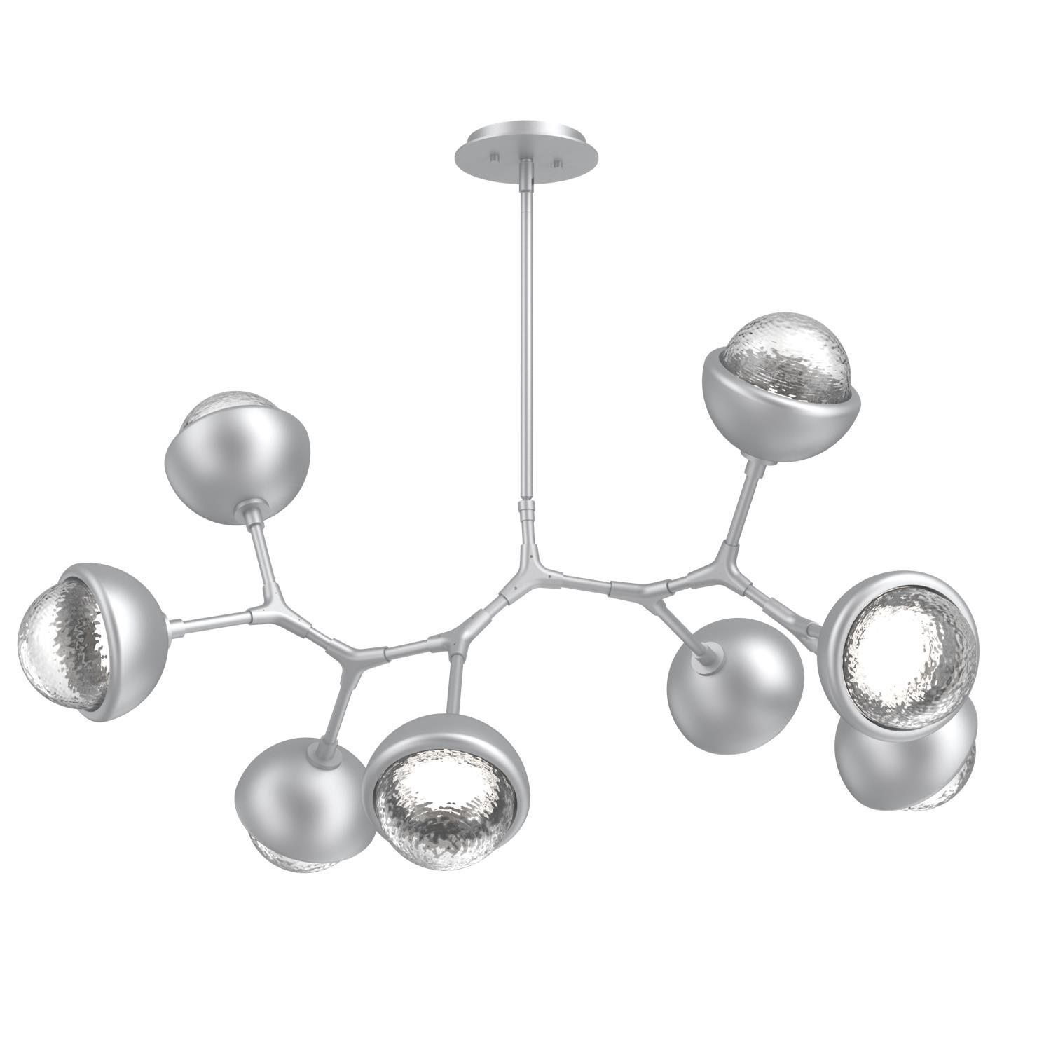 Shown in Classic Silver finish and Clear glass and Metal Shade Matching Finish accent