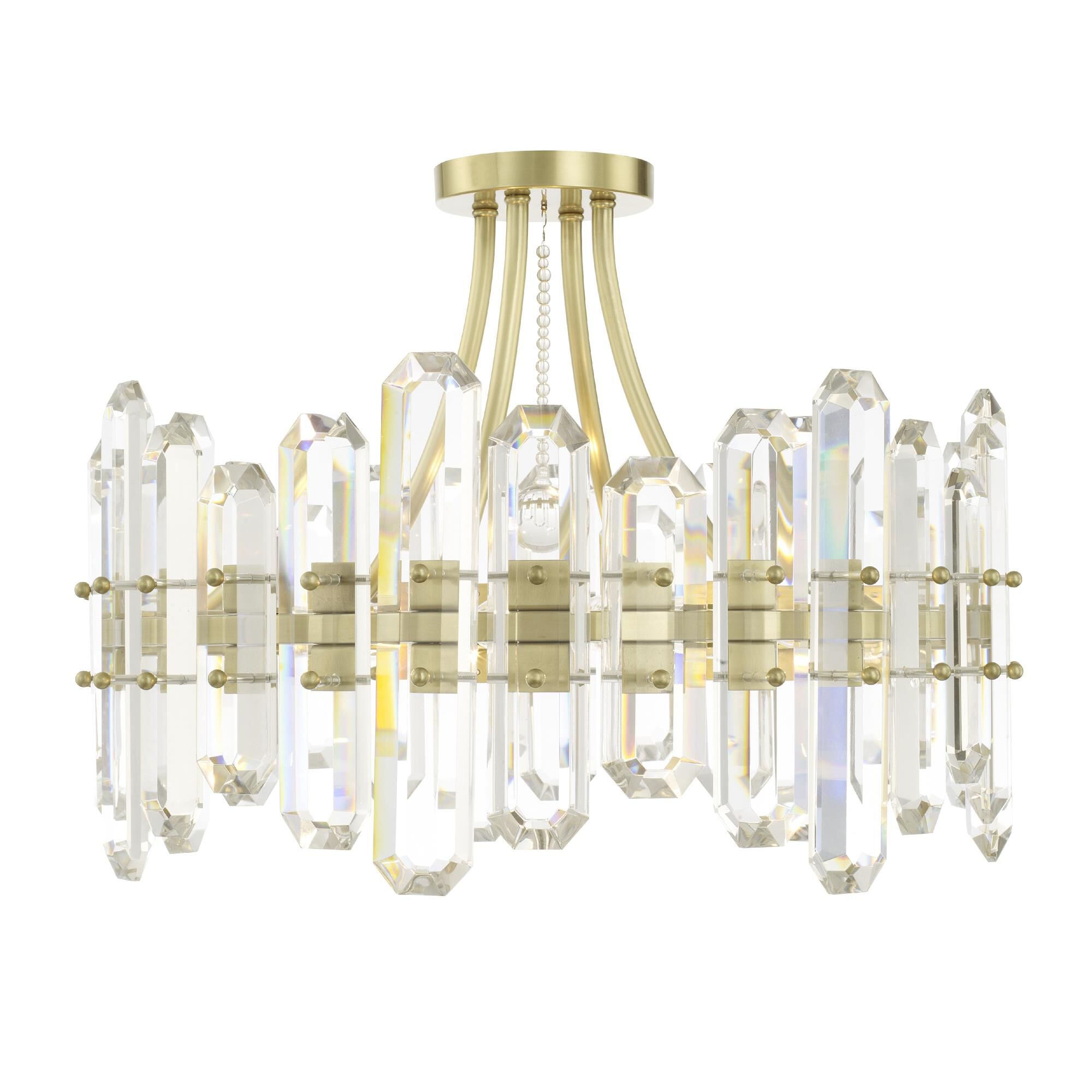 Bolton 20 Inch 4 Light Semi Flush Mount by Crystorama