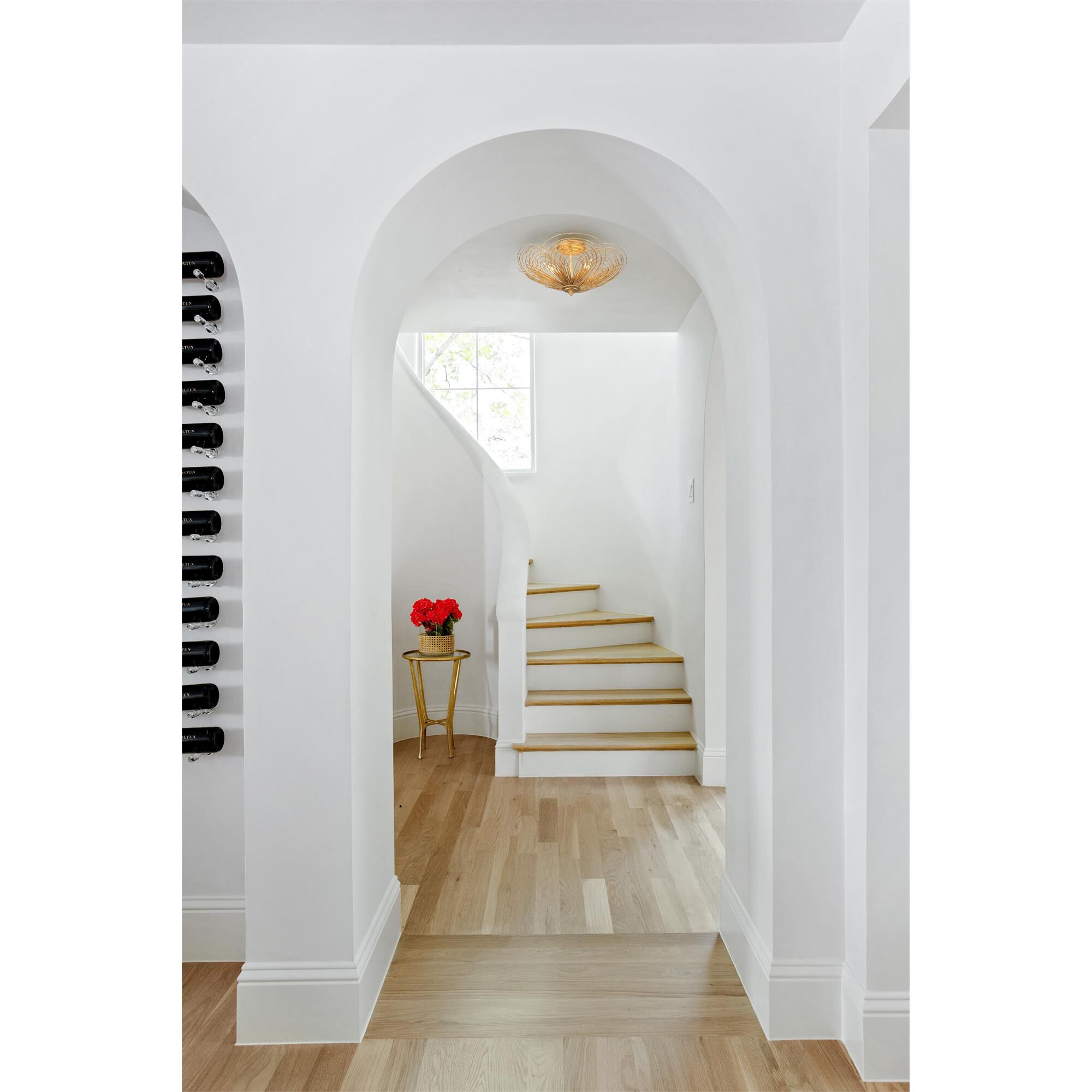 Doral 19 Inch 3 Light Semi Flush Mount,