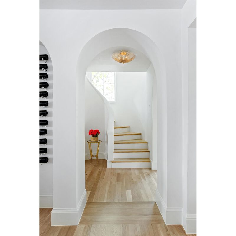 Doral 19 Inch 3 Light Semi Flush Mount by Crystorama