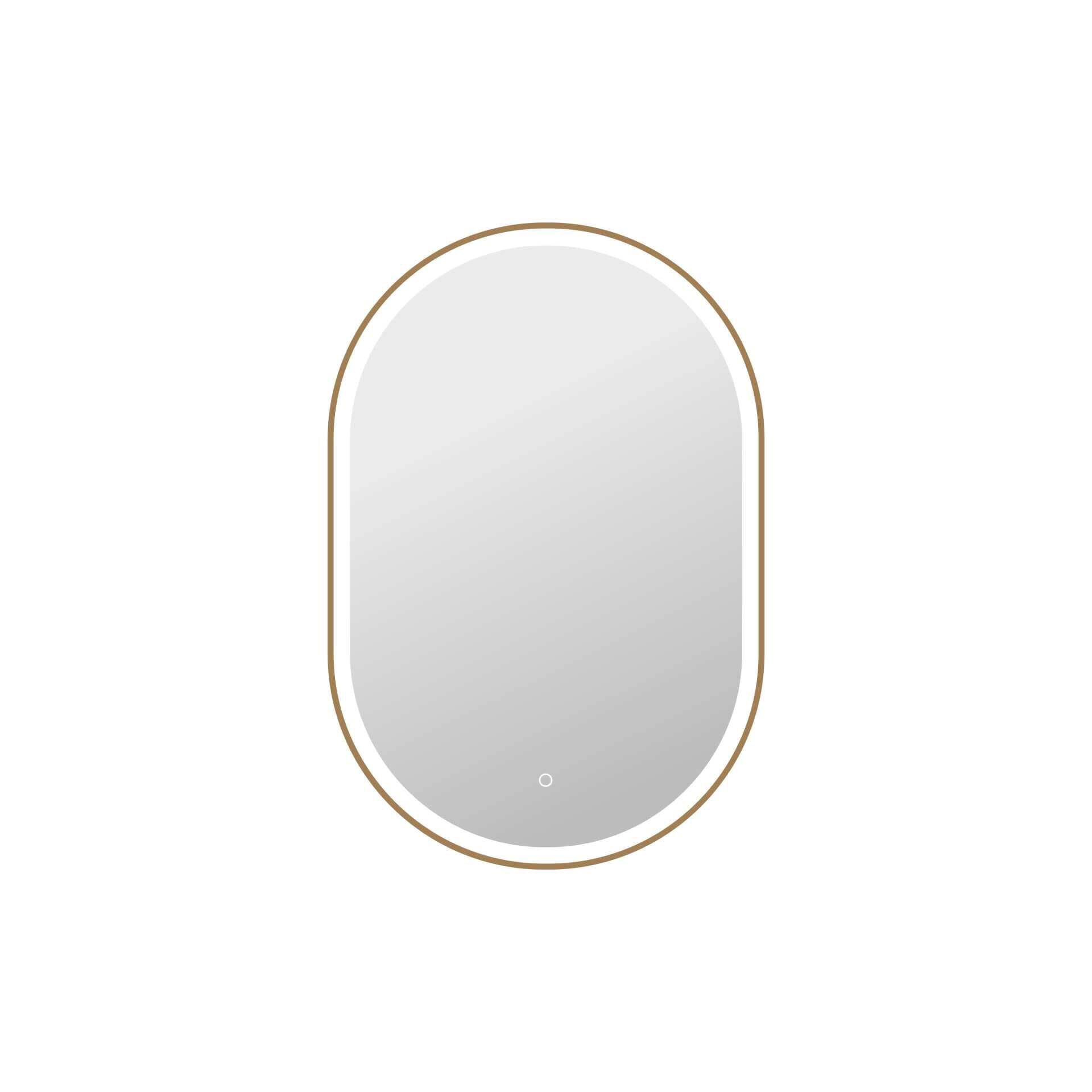 Harmoni 40 Inch Oval LED Lighted Mirror by Elegant Decor