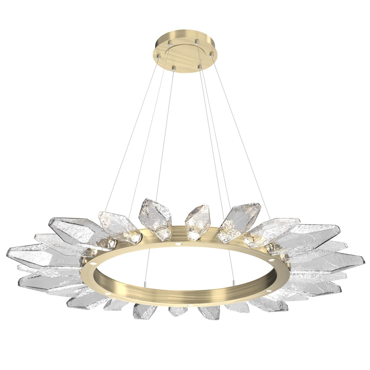 Rock Crystal 56 Inch 30 Light LED Chandelier by Hammerton Studio