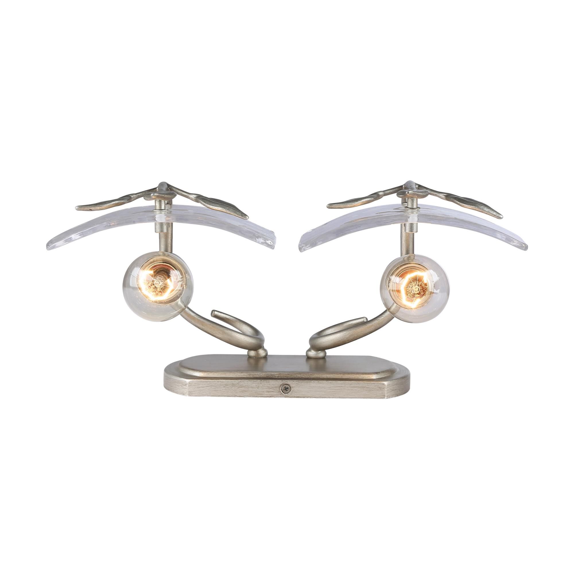 Shown in Peruvian Silver finish and Clear glass