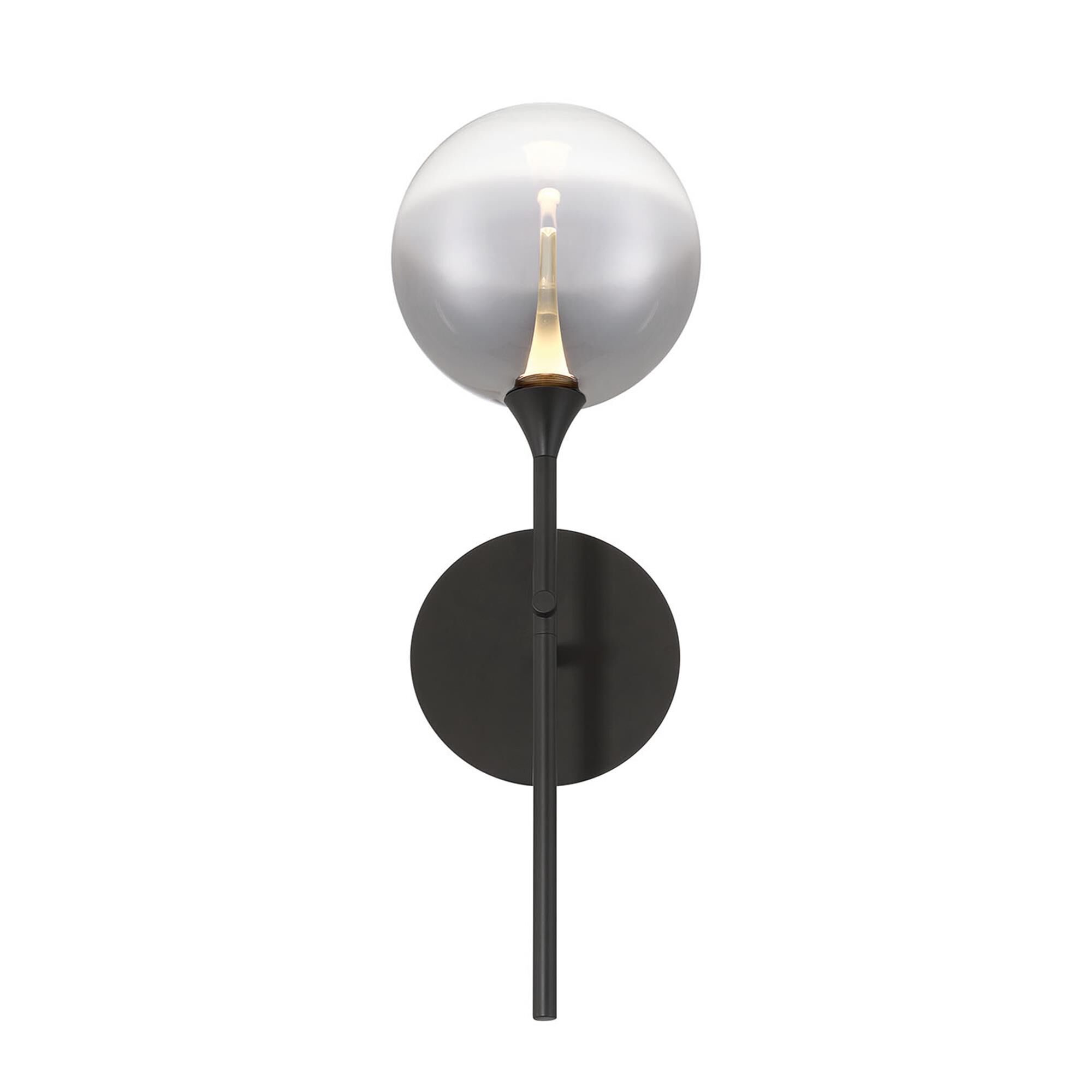 Shown in Black finish and Smoked glass