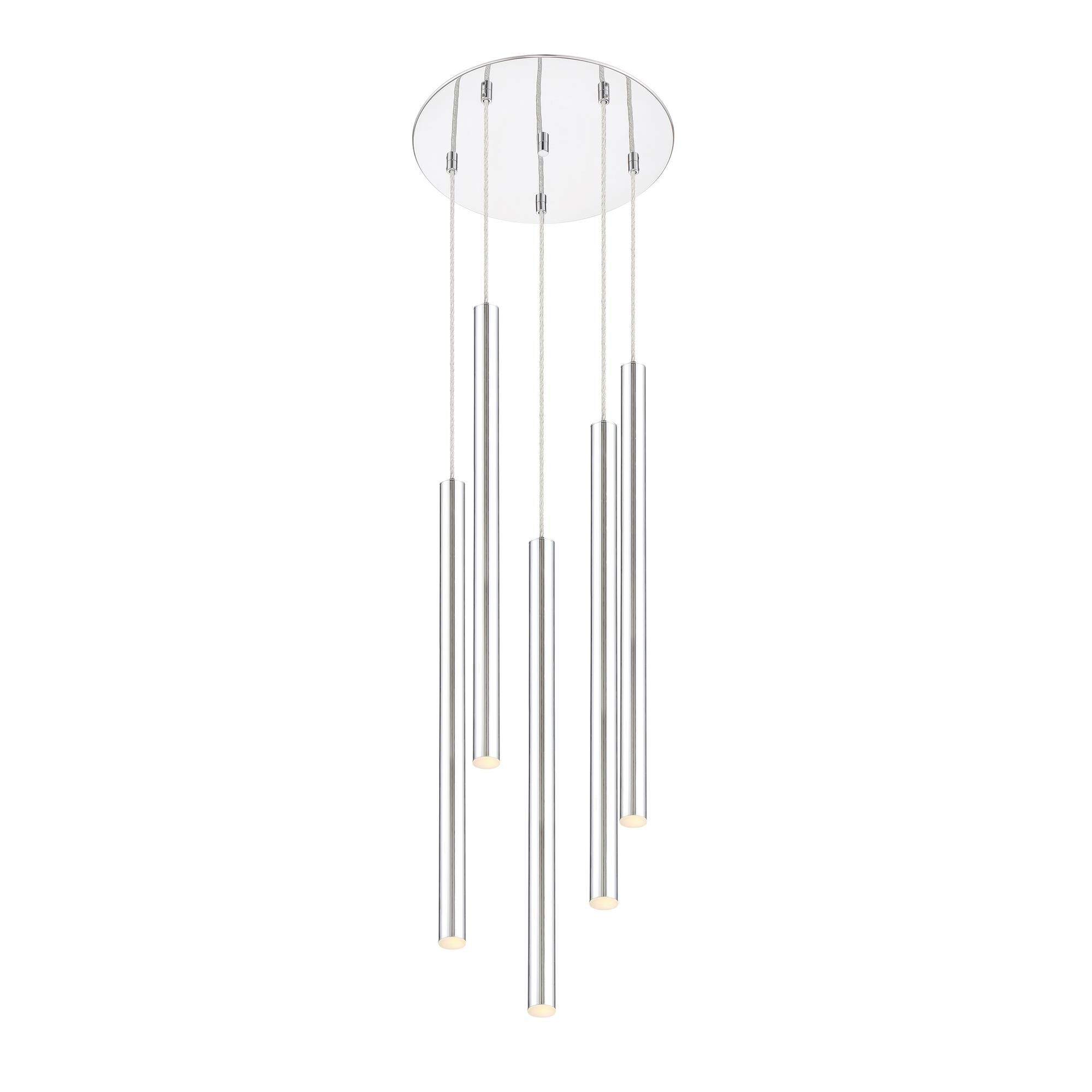 Shown in Chrome finish and Steel glass and Steel shade