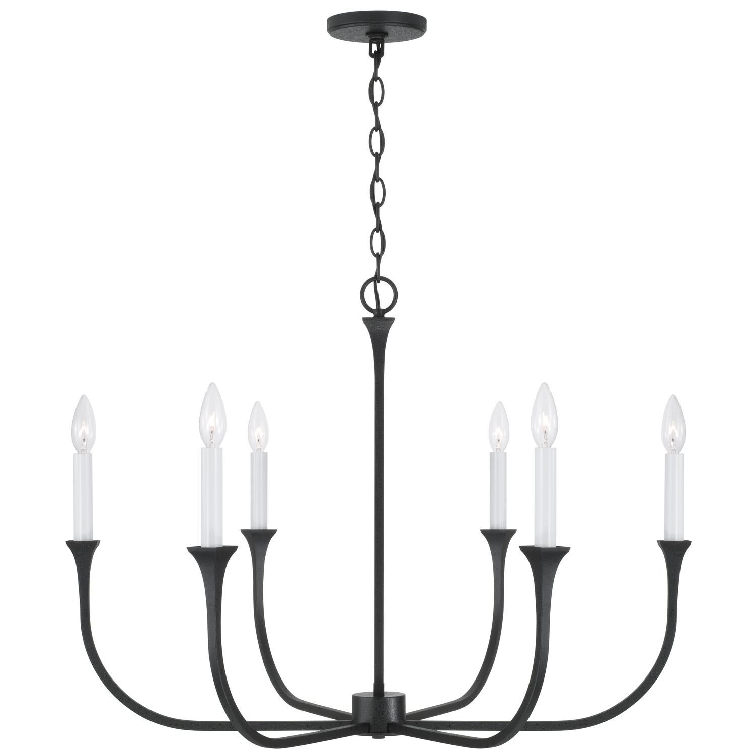 Decklan 32 Inch 6 Light Chandelier by Capital Lighting Fixture Company