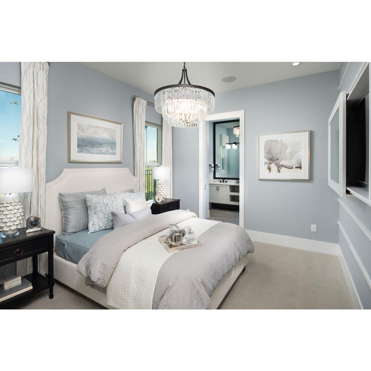 Glimmer 28 Inch 6 Light Chandelier by Progress Lighting