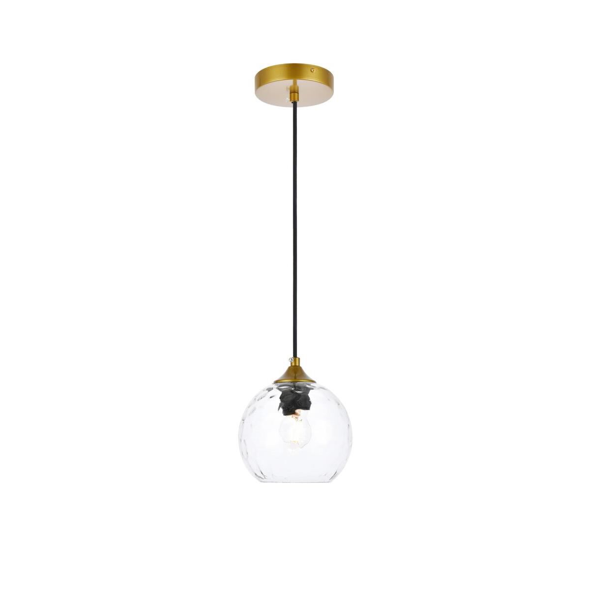 Reyes 8 Inch Mini Pendant by Elegant Lighting