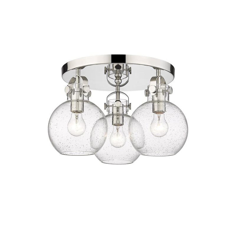 Bruno Marashlian Newton Sphere 19 Inch 3 Light Flush Mount by Innovations Lighting