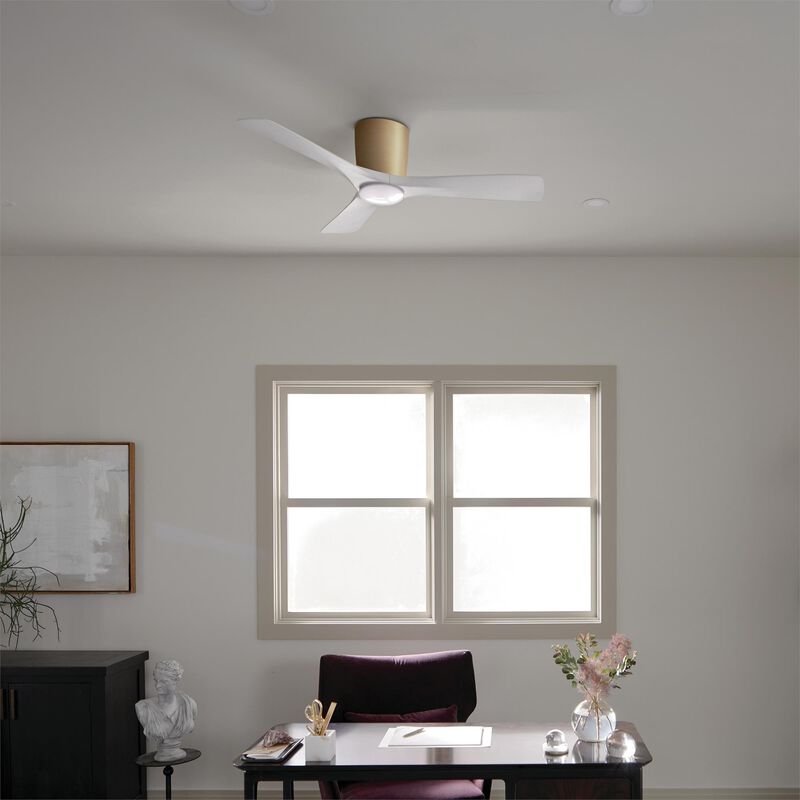 Volos 48 Inch Flush Mount Fan with Light Kit by Kichler