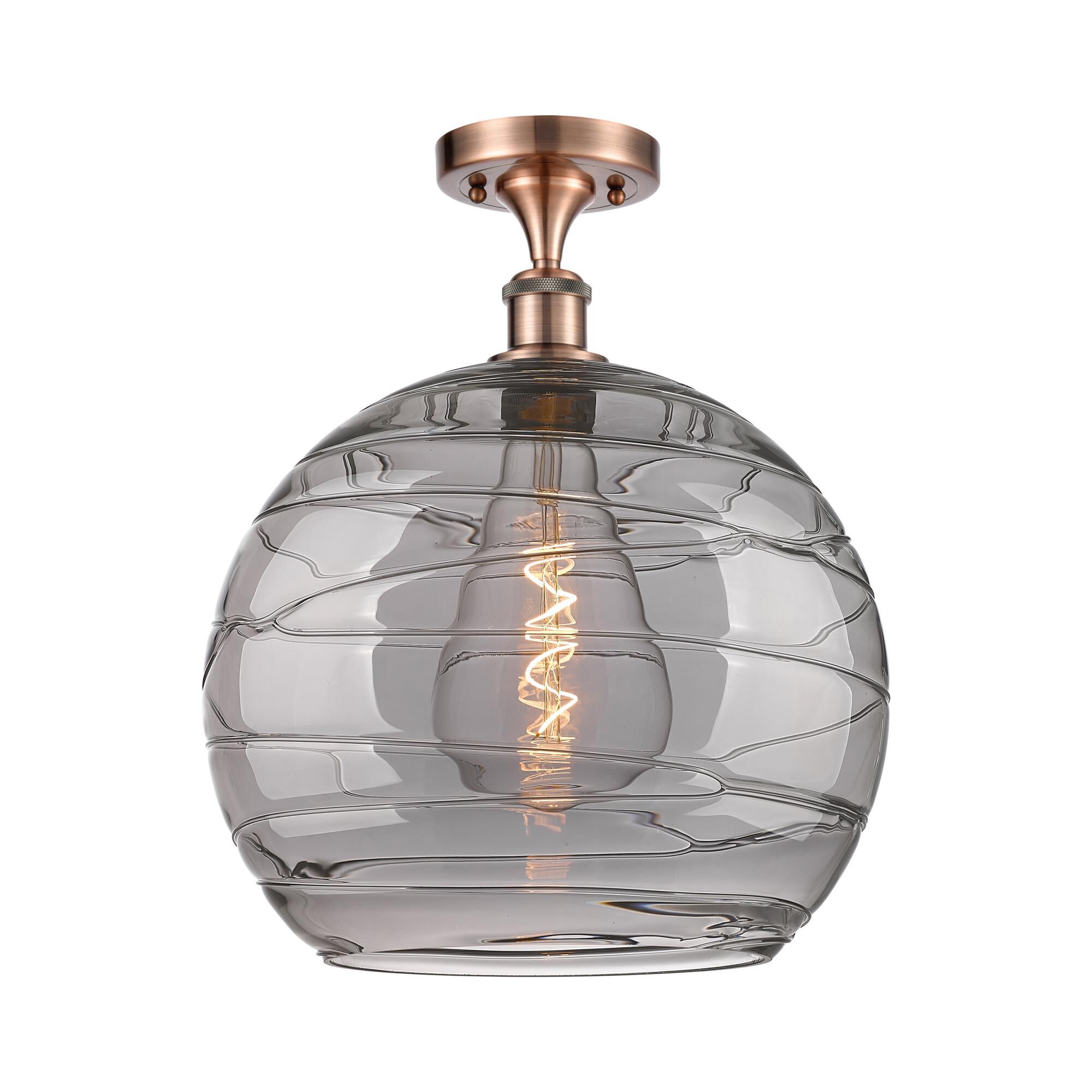 Bruno Marashlian Athens Deco Swirl 14 Inch Semi Flush Mount by Innovations Lighting