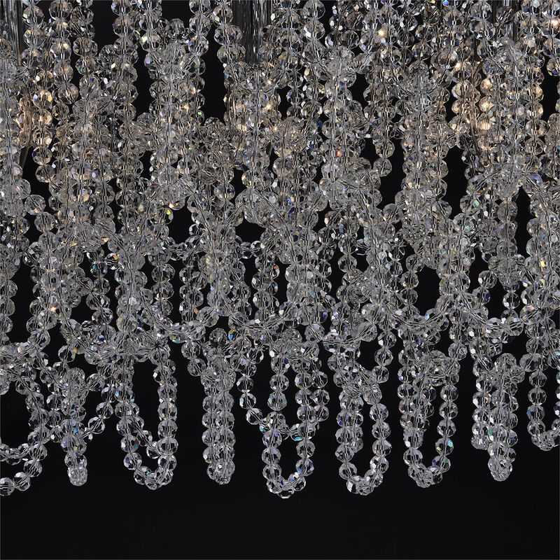 Loop Large Linear Chandelier by Allegri
