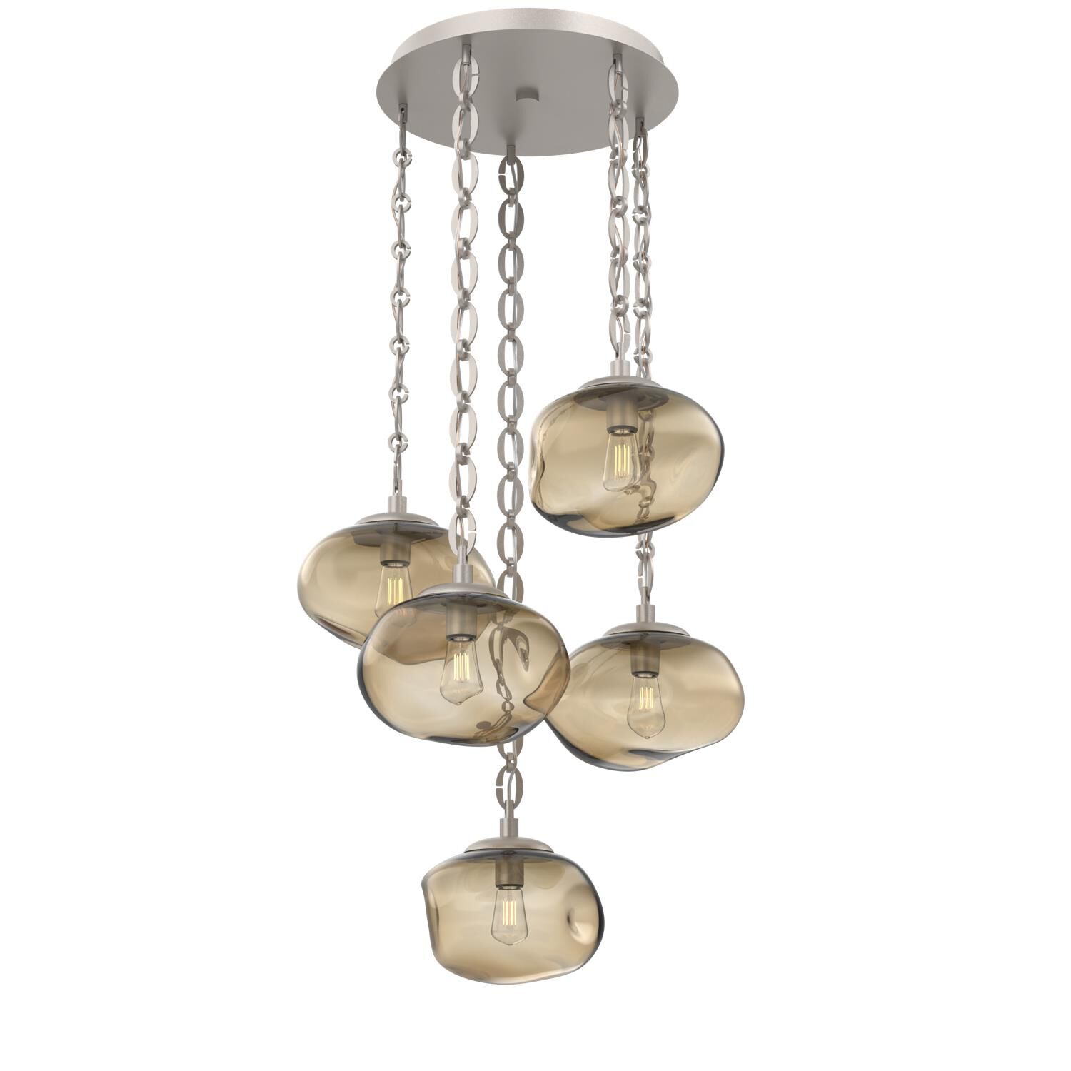 Levi Wilson Nova Bulb 24 Inch Multi Light Pendant by Hammerton Studio