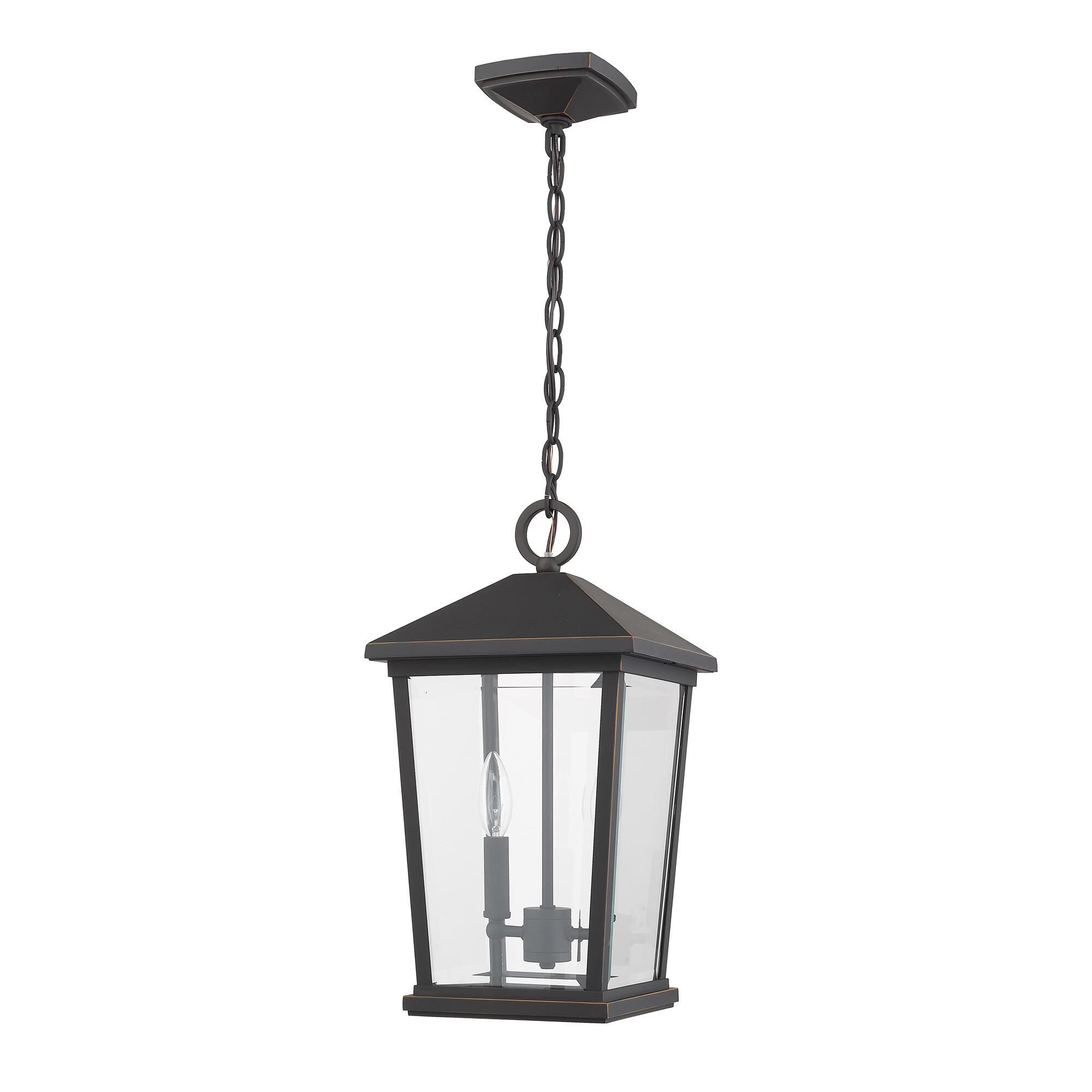 Shown in Oil Rubbed Bronze finish and Glass shade